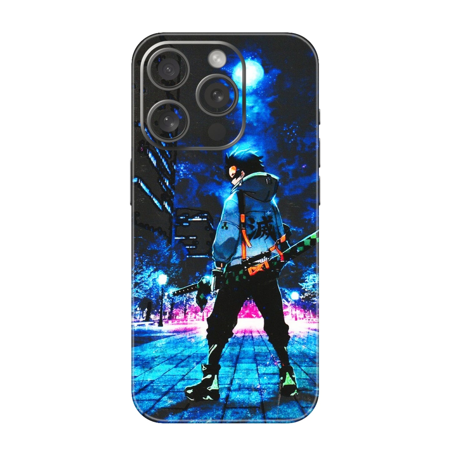 Apple iPhone Skins (All Models) - Demon Slayer Sword - 3D Embossed Finish (L-247) iPhone 15 Pro