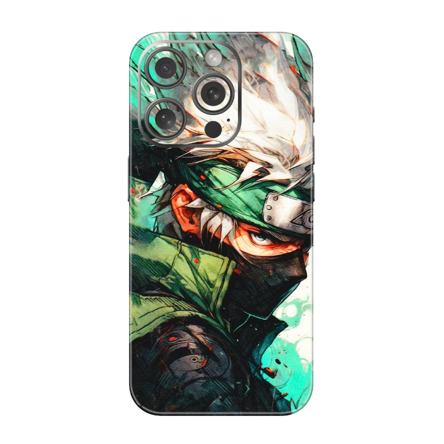 Apple iPhone Skins (All Models) - Kakashi Side Profile - 3D Embossed Finish (L-249) iPhone 15 Pro