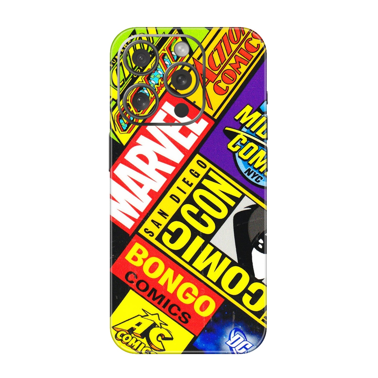 Apple iPhone Skins (All Models) - Bongo Comic Con - 3D Embossed Finish (L-325) iPhone 15 Pro