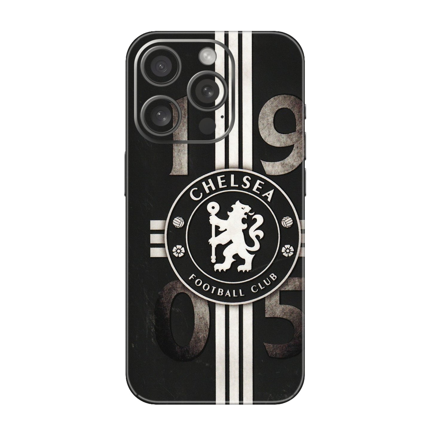 Apple iPhone Skins (All Models) - Chelsea Fan Club - 3D Embossed Finish (L-36) iPhone 15 Pro