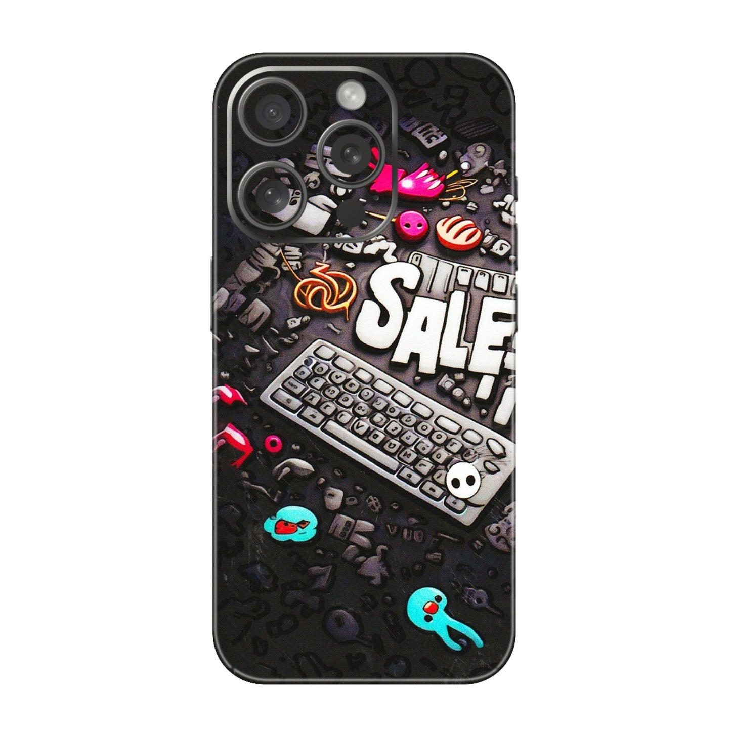 Apple iPhone Skins (All Models) - Gadgets Sale - 3D Embossed Finish (L-50) iPhone 15 Pro