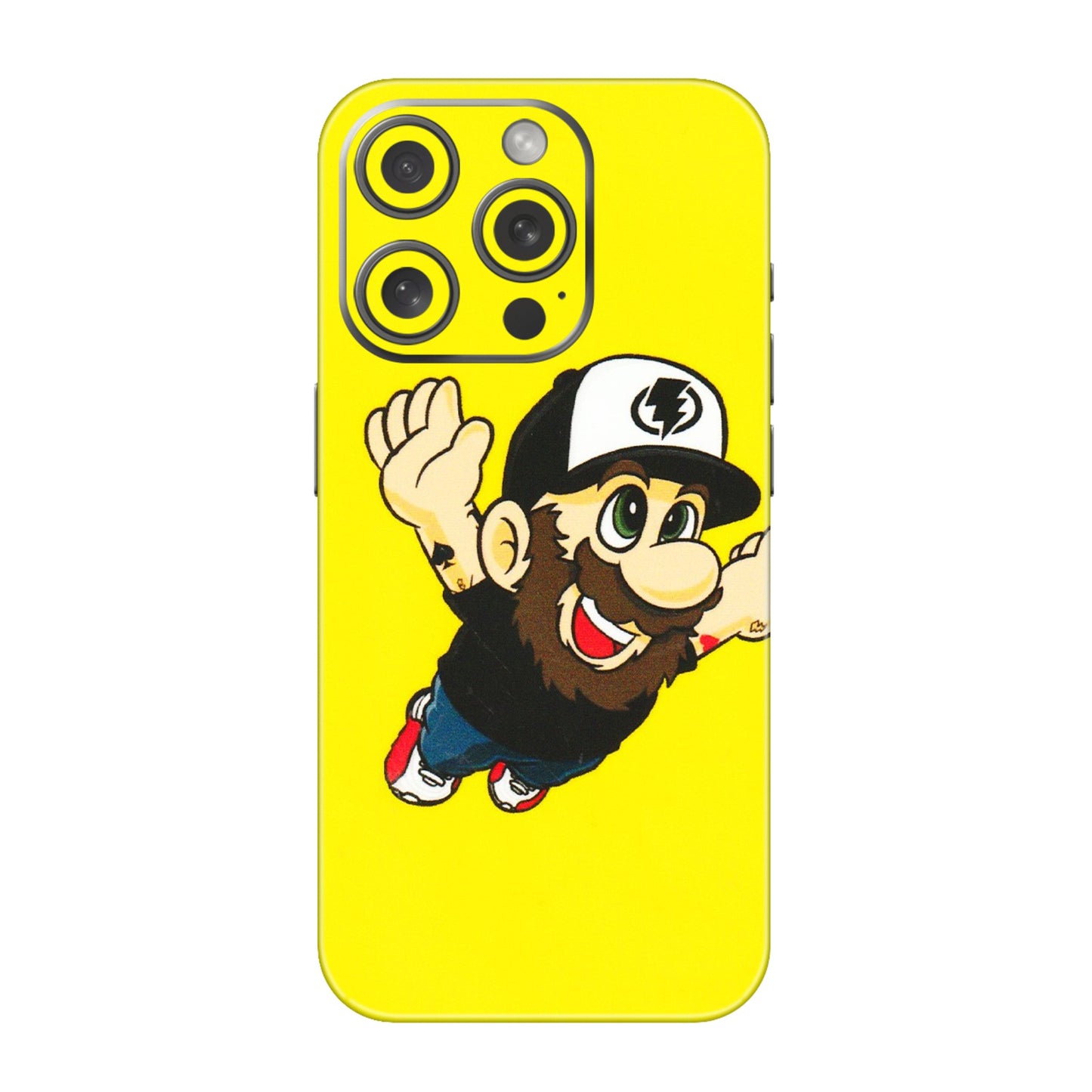 Apple iPhone Skins (All Models) - Flying Beardo - 3D Embossed Finish (L-60) iPhone 15 Pro
