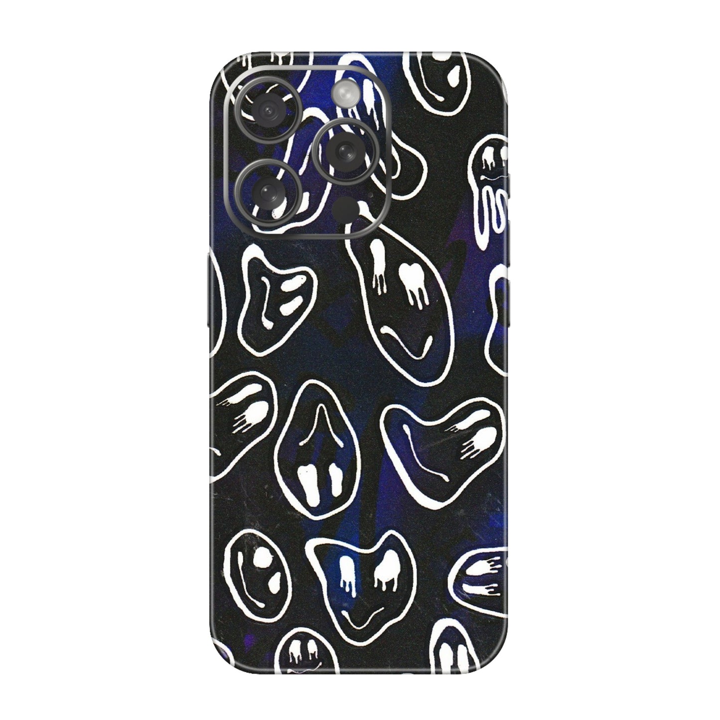 Apple iPhone Skins (All Models) - Distorted Smileys - 3D Embossed Finish (L-92) iPhone 15 Pro
