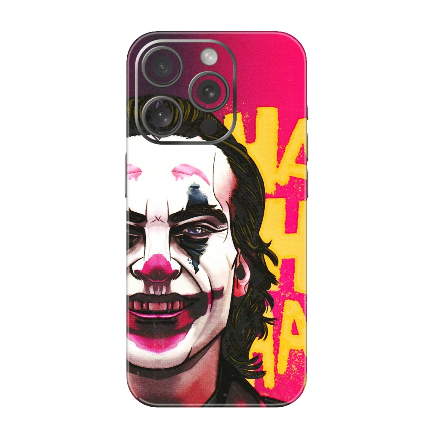 Apple iPhone Skins (All Models) - Joker Evil Laugh - 3D Embossed Finish (L-97) iPhone 15 Pro