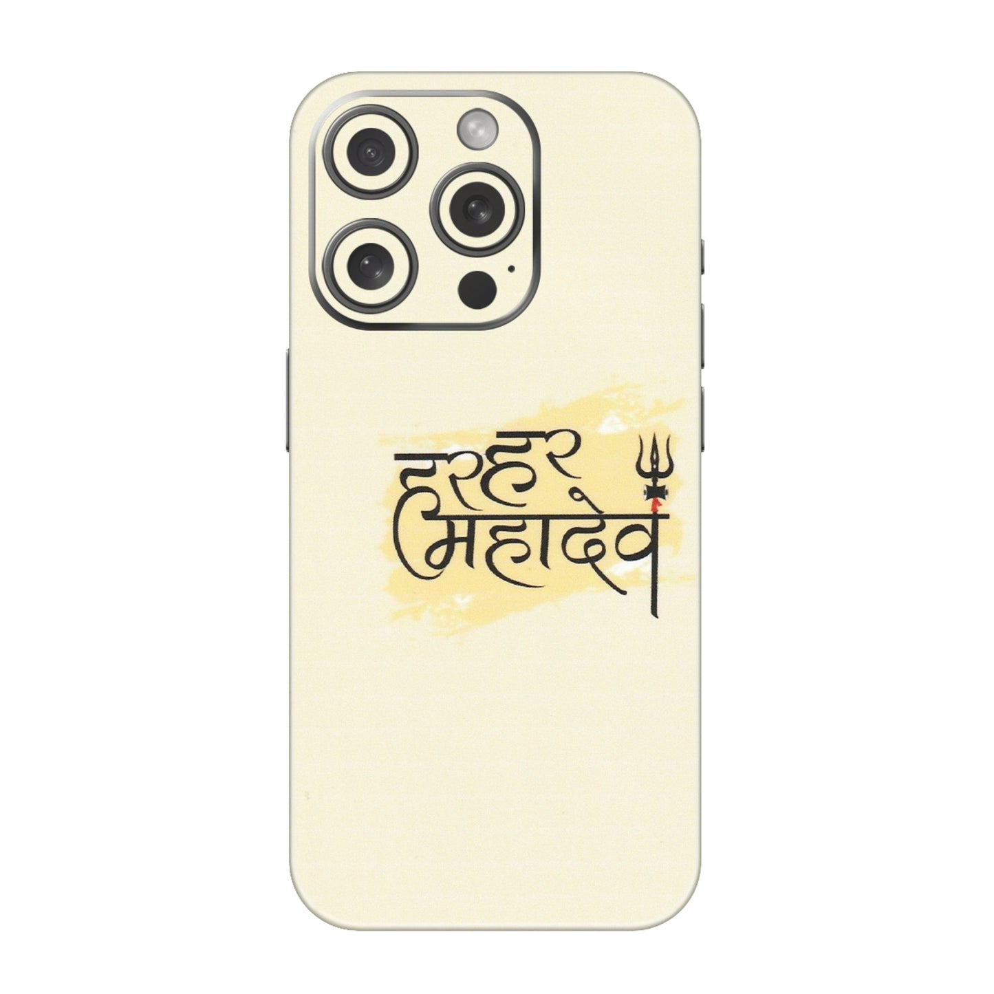 Apple iPhone Skins (All Models) - Har Har Mahadev - Matte Finish (M-10) iPhone 15 Pro