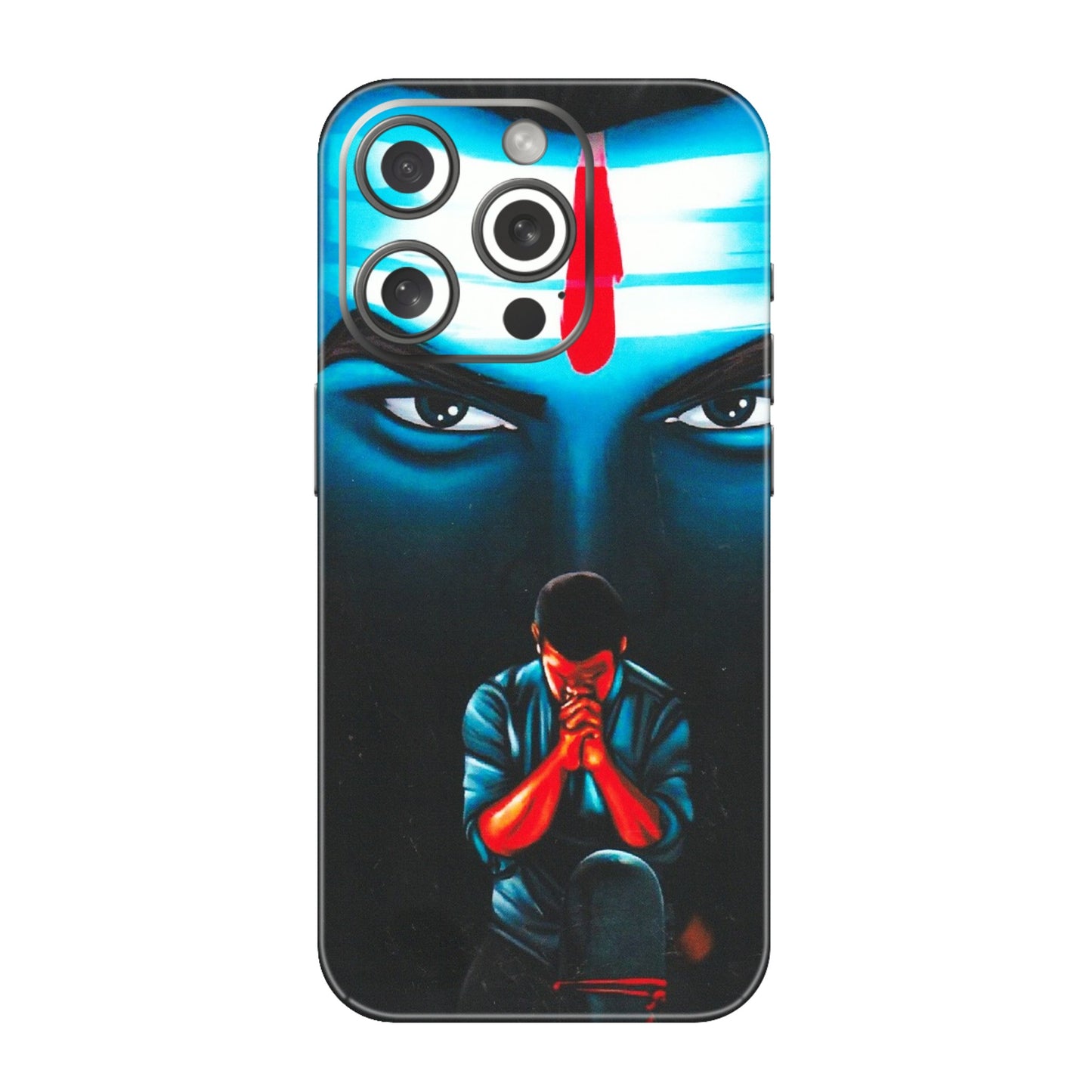 Apple iPhone Skins (All Models) - Mahakal Bhakt - Matte Finish (M-112) iPhone 15 Pro