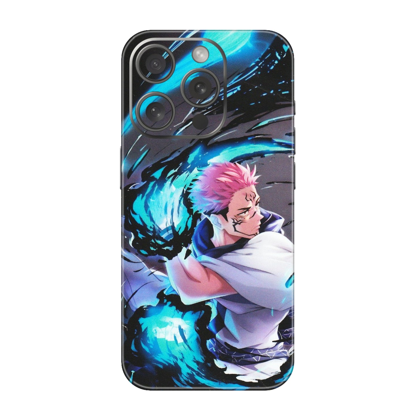 Apple iPhone Skins (All Models) - New Jujutsu Kaisen Grey Blue Anime - Matte Finish (M-127) iPhone 15 Pro