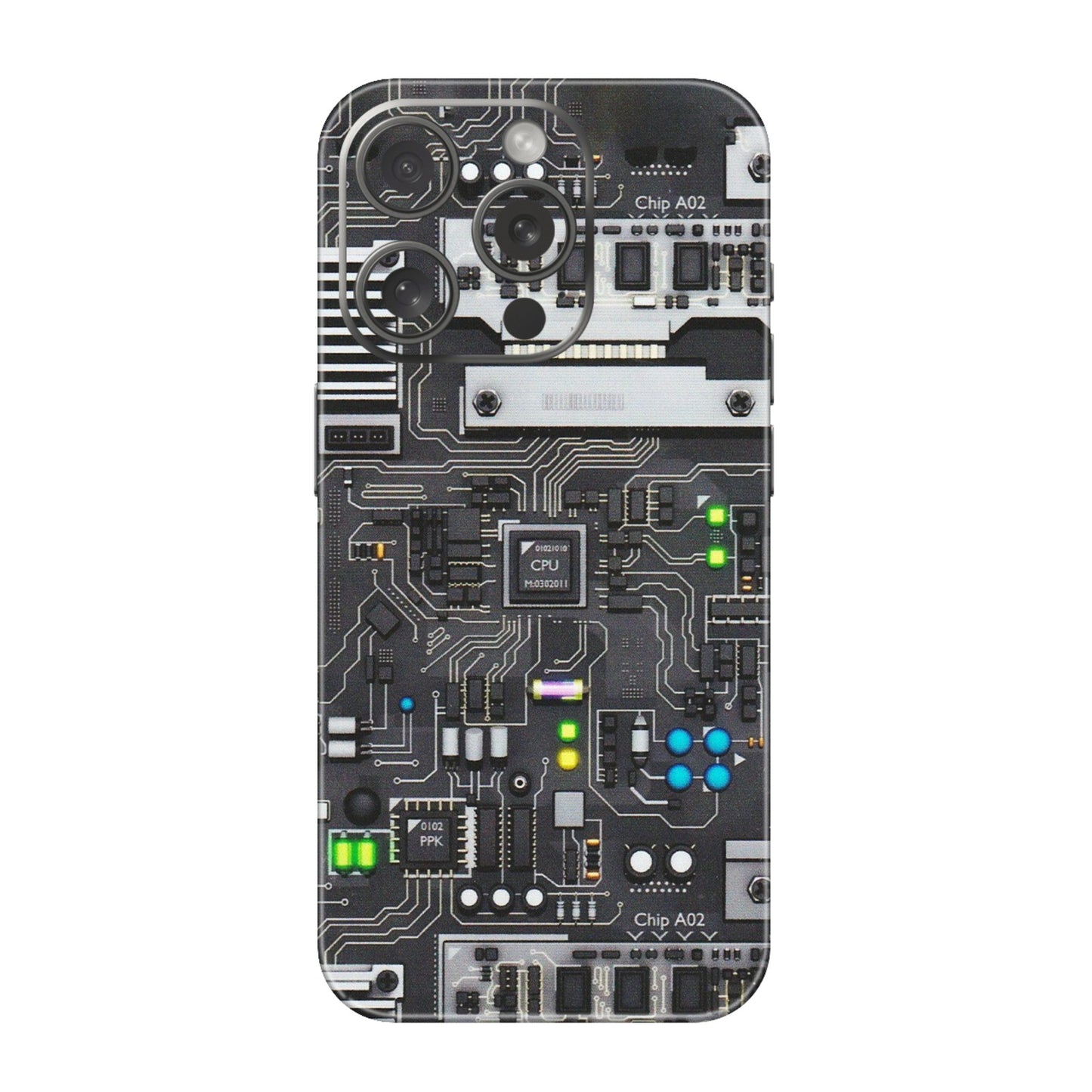 Apple iPhone Skins (All Models) - Motherboard Internals - Matte Finish (M-135) iPhone 15 Pro