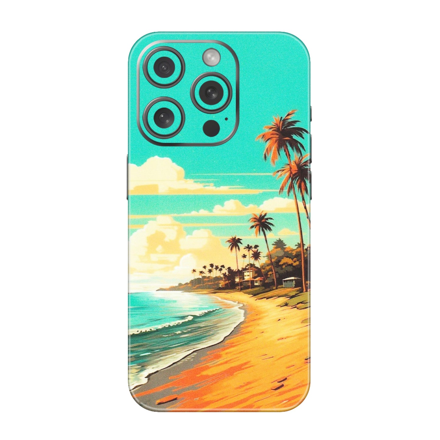 Apple iPhone Skins (All Models) - Miami Beach - Matte Finish (M-136) iPhone 15 Pro