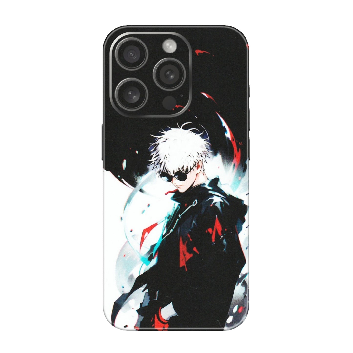 Apple iPhone Skins (All Models) - Gojo Powerful Charater Kaisen Anime - Matte Finish (M-144) iPhone 15 Pro