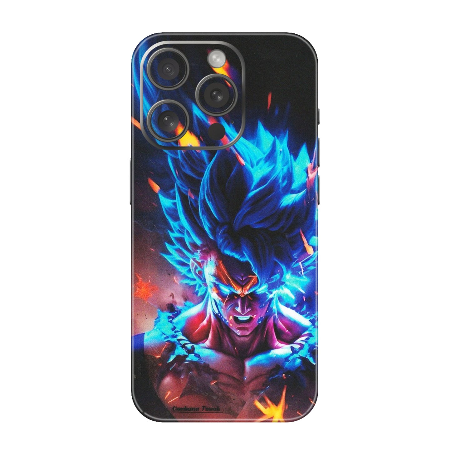 Apple iPhone Skins (All Models) - Angry Goku Dragon Ball Anime - Matte Finish (M-150) iPhone 15 Pro