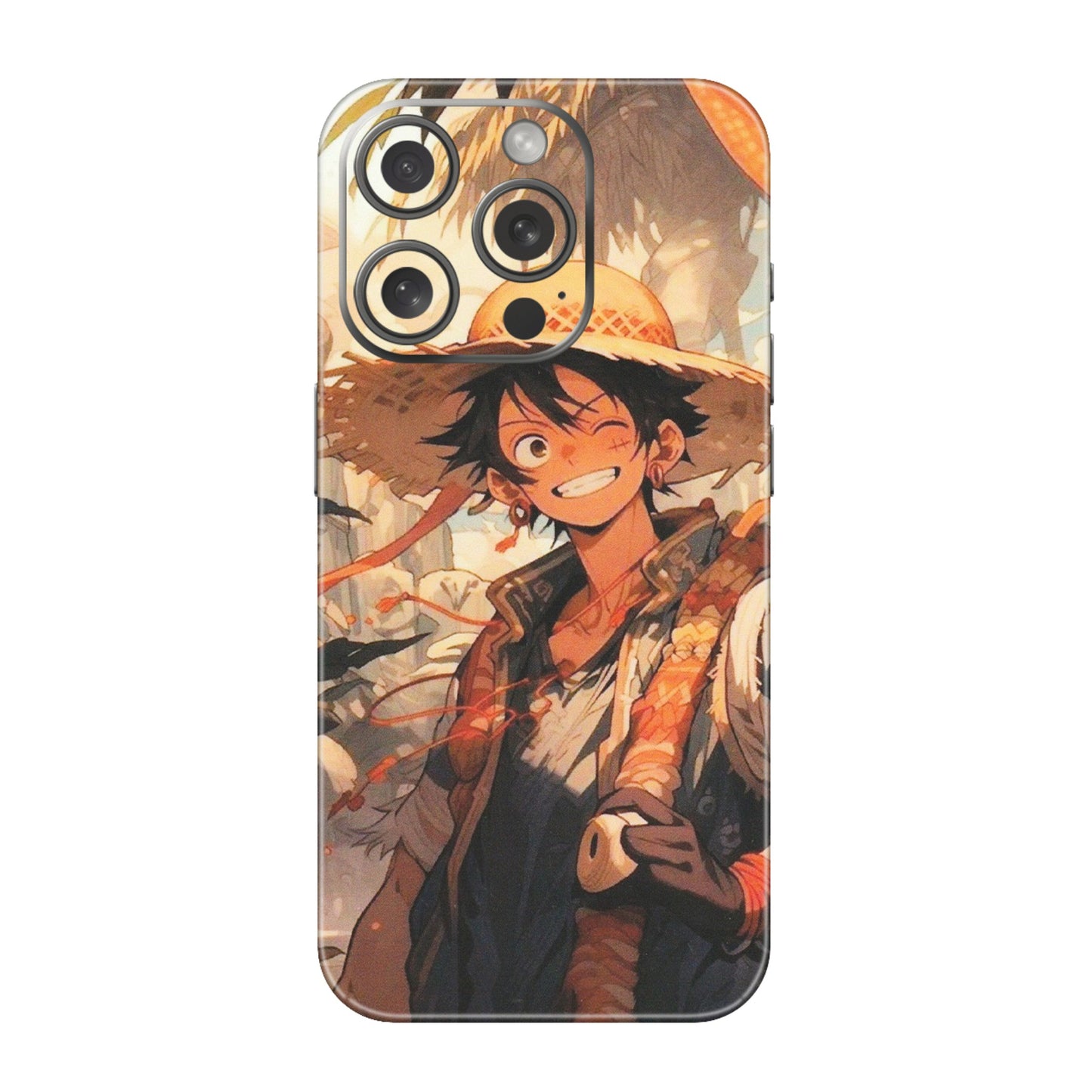 Apple iPhone Skins (All Models) - Anime Character Smile - Matte Finish (M-33) iPhone 15 Pro