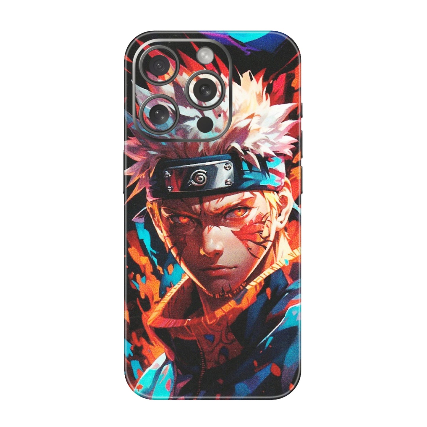 Apple iPhone Skins (All Models) - Anime Ferocious Character - Matte Finish (M-44) iPhone 15 Pro