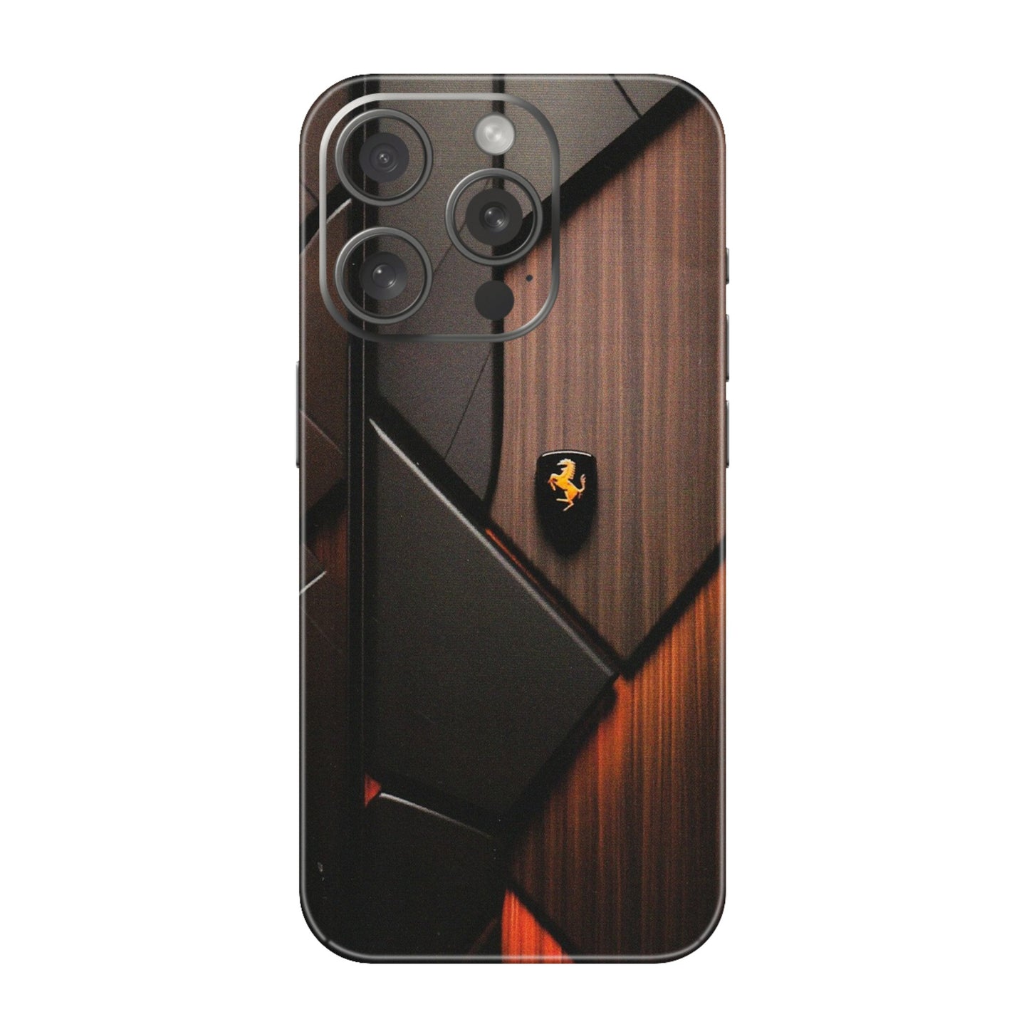 Apple iPhone Skins (All Models) - Lambo Beauty Wood Pattern Sober - Matte Finish (M-51) iPhone 15 Pro
