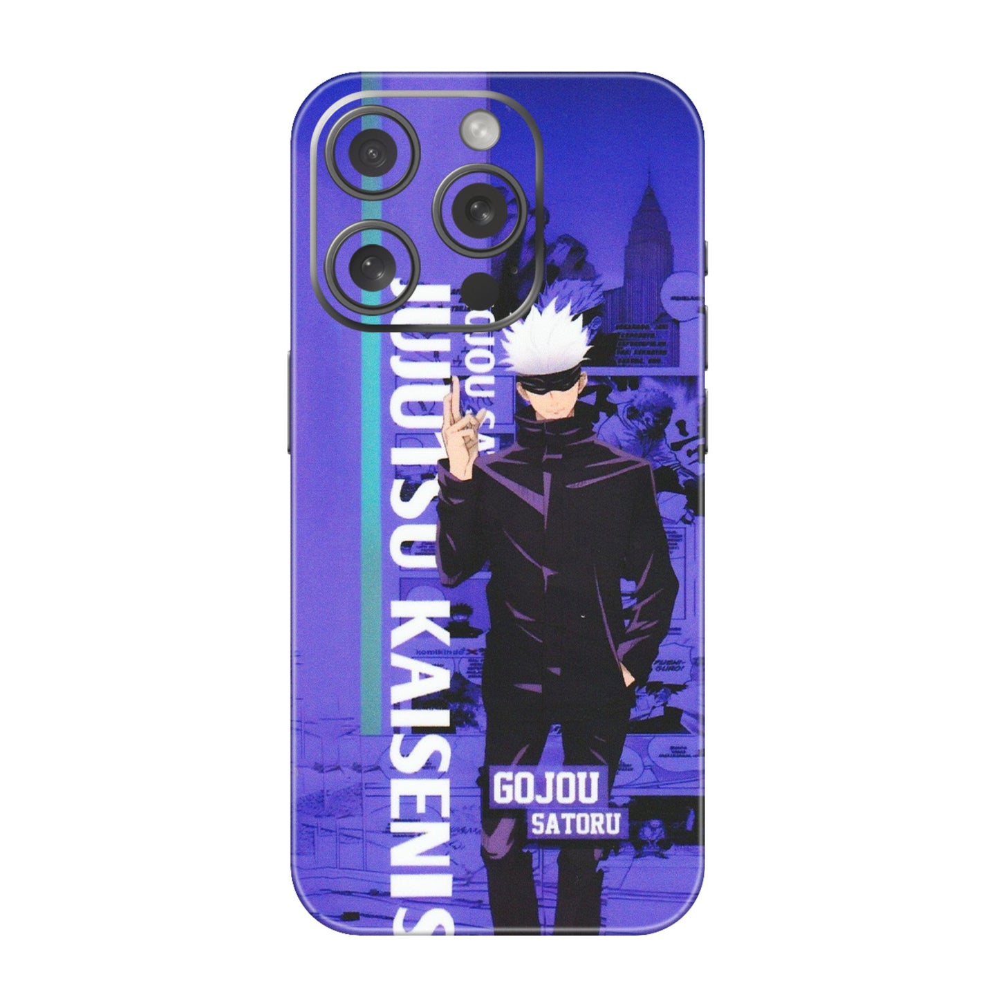 Apple iPhone Skins (All Models) - Jujutsu Kaisen Gojo - Matte Finish (M-05) iPhone 15 Pro