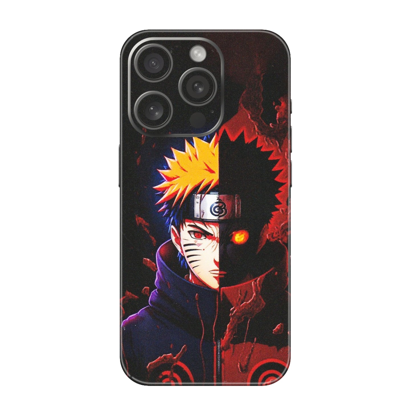 Apple iPhone Skins (All Models) - Naruto X Evil - Matte Finish (M-70) iPhone 15 Pro