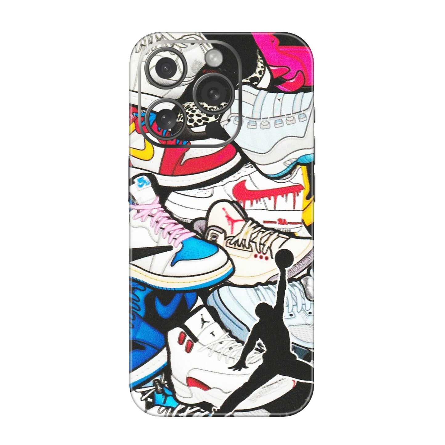 Apple iPhone Skins (All Models) - Jordan Sneakers Fan - Matte Finish (M-80) iPhone 15 Pro