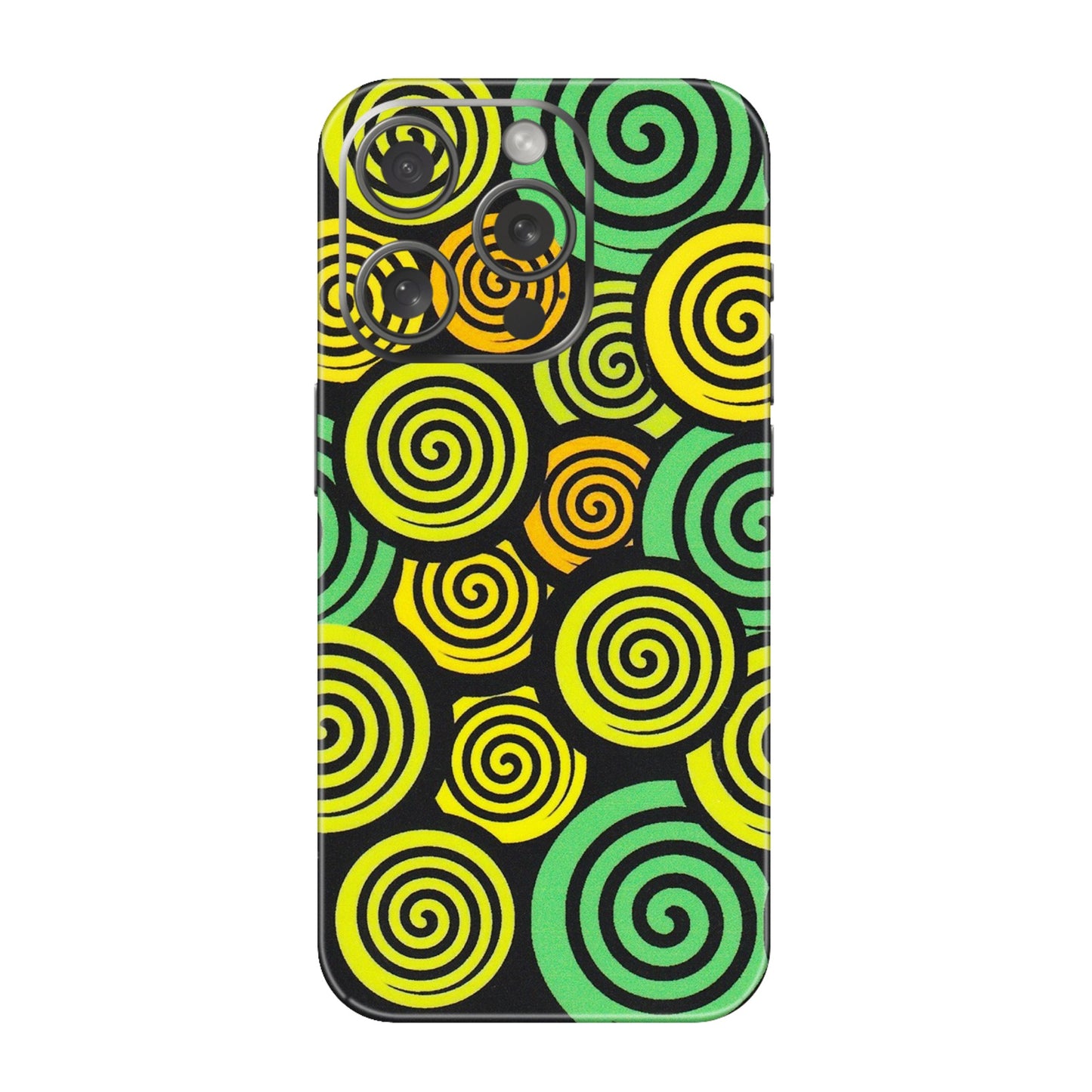 Apple iPhone Skins (All Models) - Crazy Spiral - Matte Finish (M-91) iPhone 15 Pro