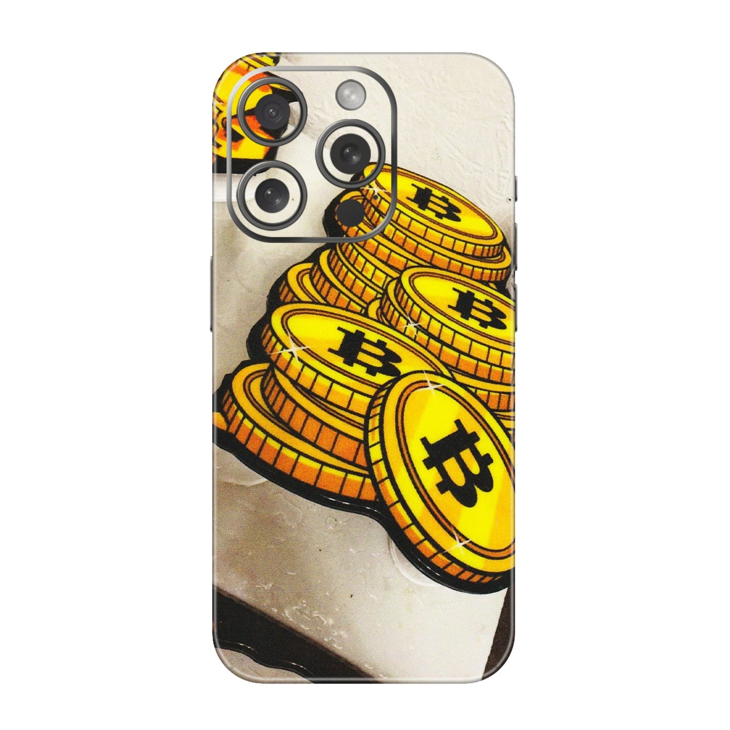 Apple iPhone Skins (All Models) - Billionaire Bitcoin Collection - Matte Finish (M-92) iPhone 15 Pro