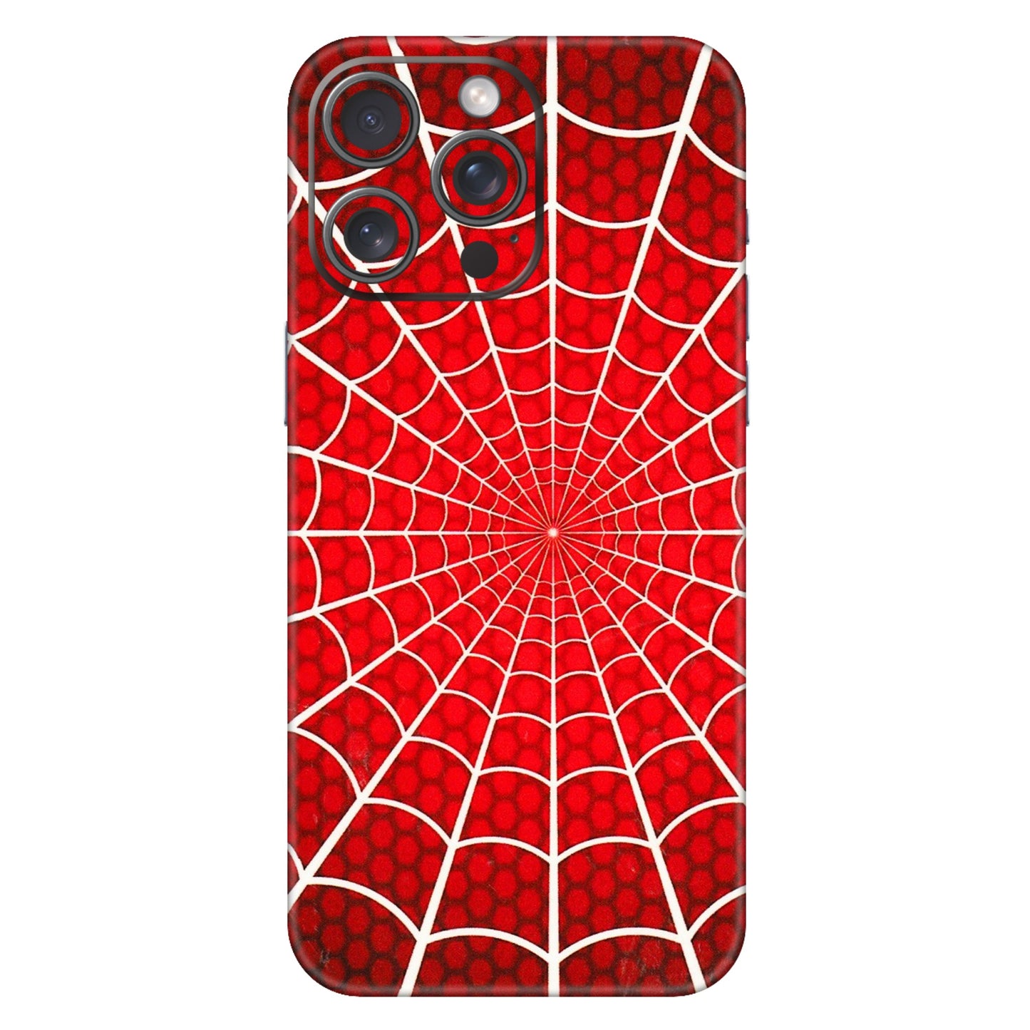 Apple iPhone Skins (All Models) - Classic Spidey Web - 3D Embossed Finish (L-115) iPhone 15 Pro Max