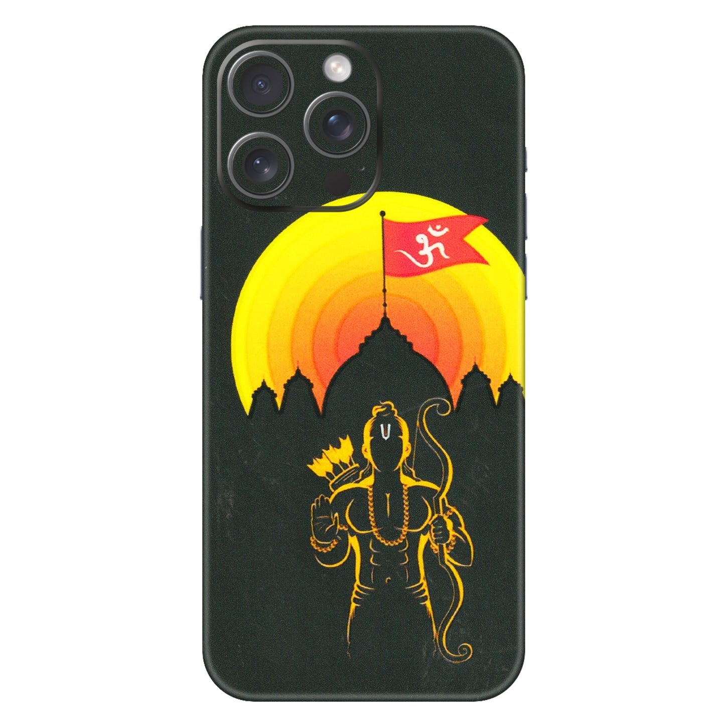 Apple iPhone Skins (All Models) - Lord Ram - 3D Embossed Finish (L-132) iPhone 15 Pro Max
