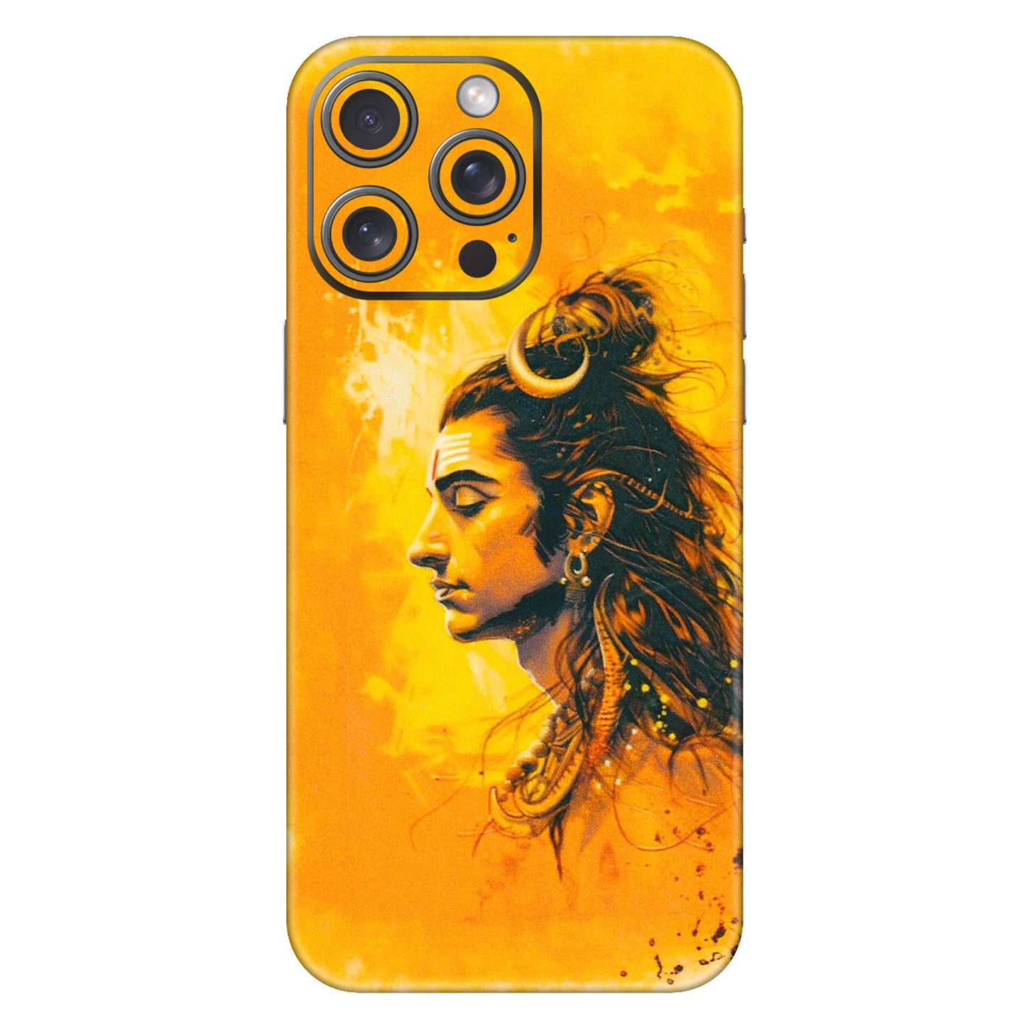 Apple iPhone Skins (All Models) - Shiv Shakti - 3D Embossed Finish (L-14) iPhone 15 Pro Max