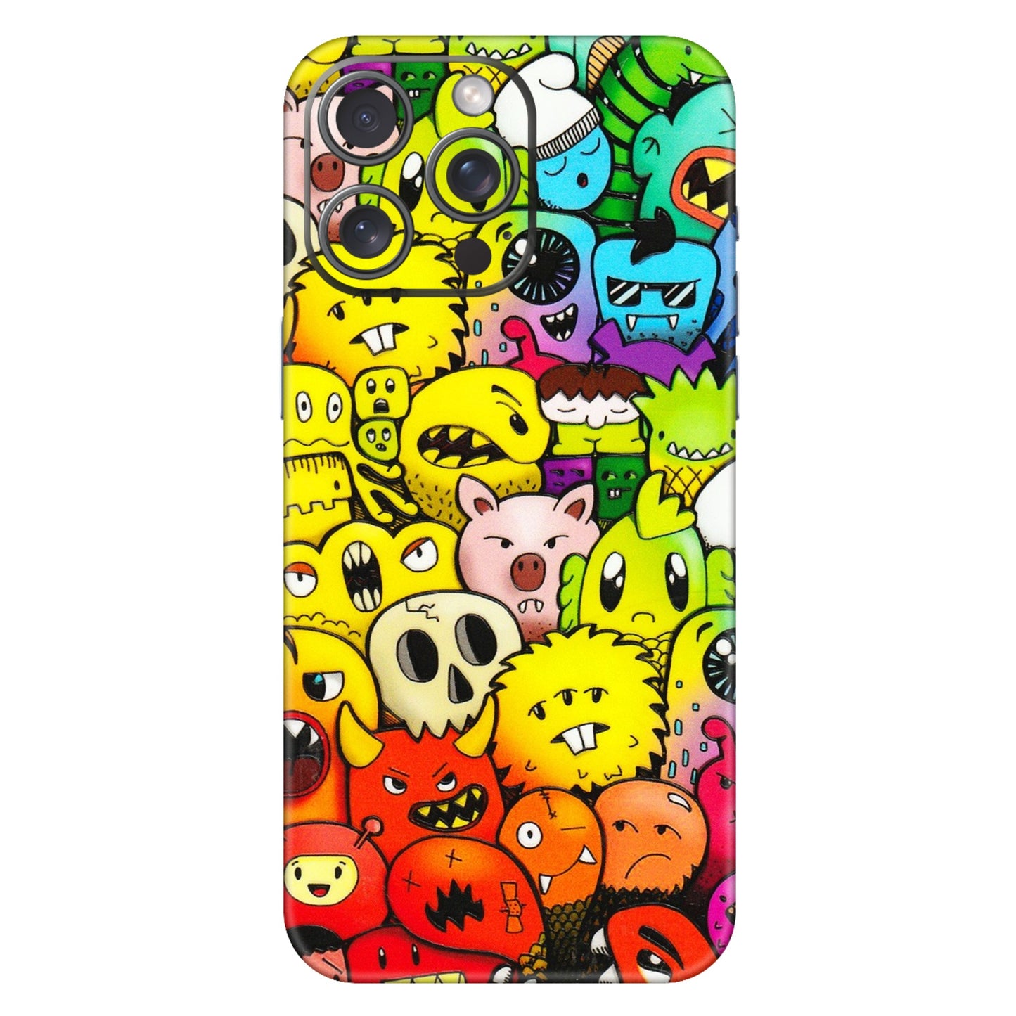 Apple iPhone Skins (All Models) - Angry Funkies - 3D Embossed Finish (L-169) iPhone 15 Pro Max