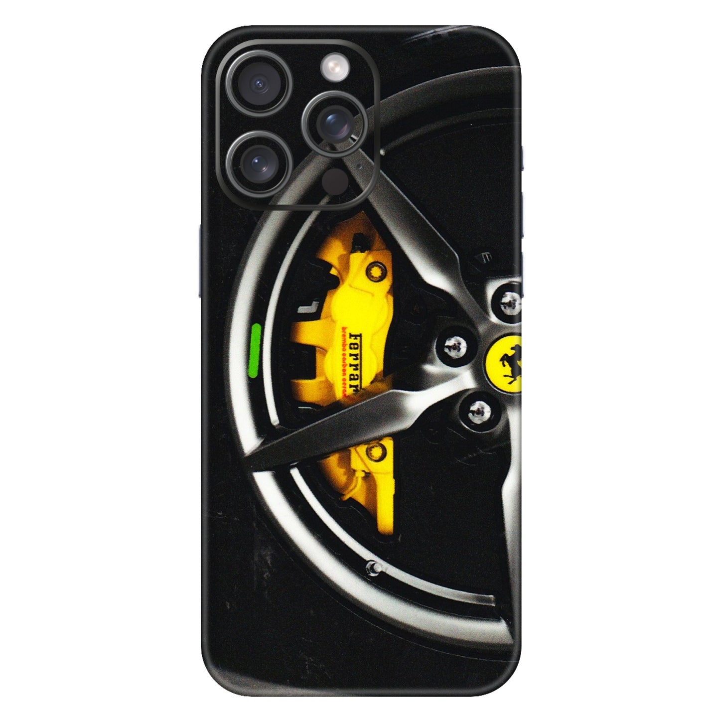 Apple iPhone Skins (All Models) - Ferrari Wheel Alloy - 3D Embossed Finish (L-173) iPhone 15 Pro Max
