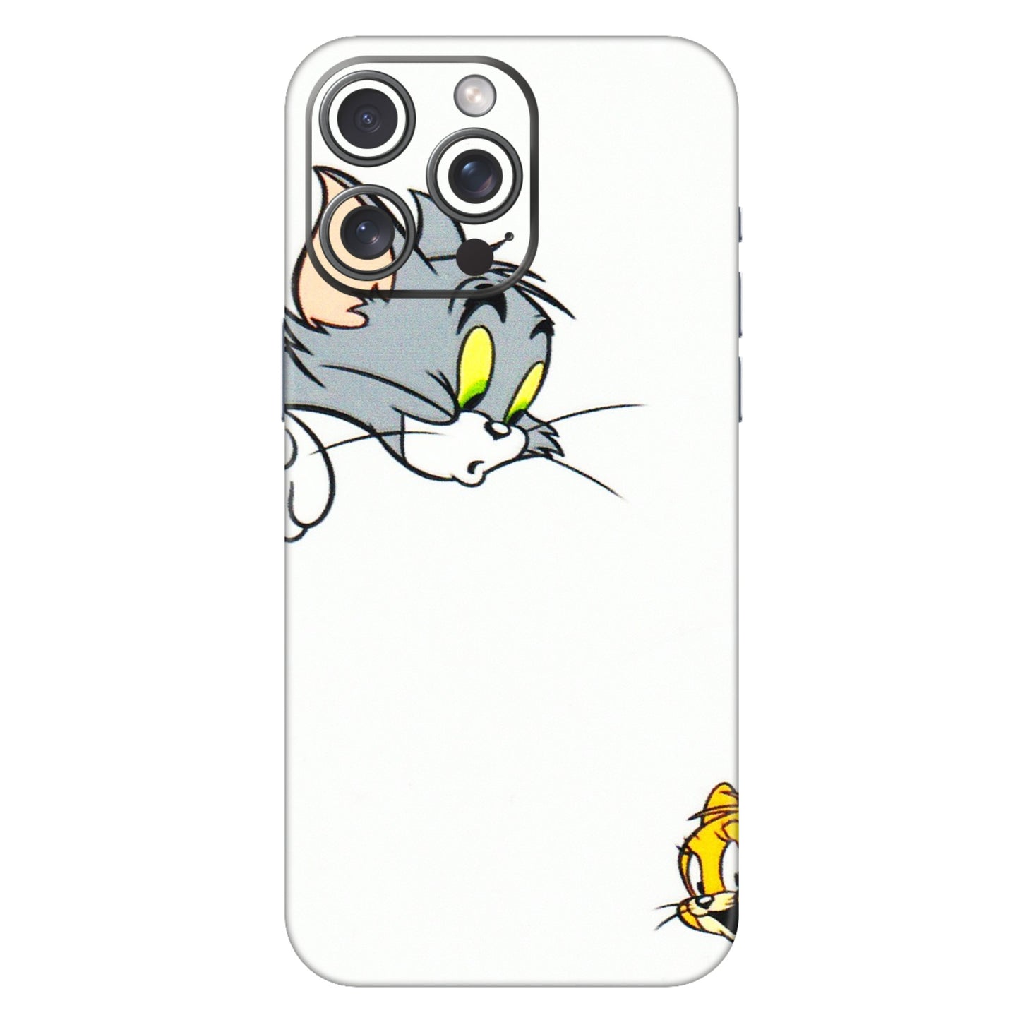 Apple iPhone Skins (All Models) - Cute Tom And Jerry - 3D Embossed Finish (L-220) iPhone 15 Pro Max