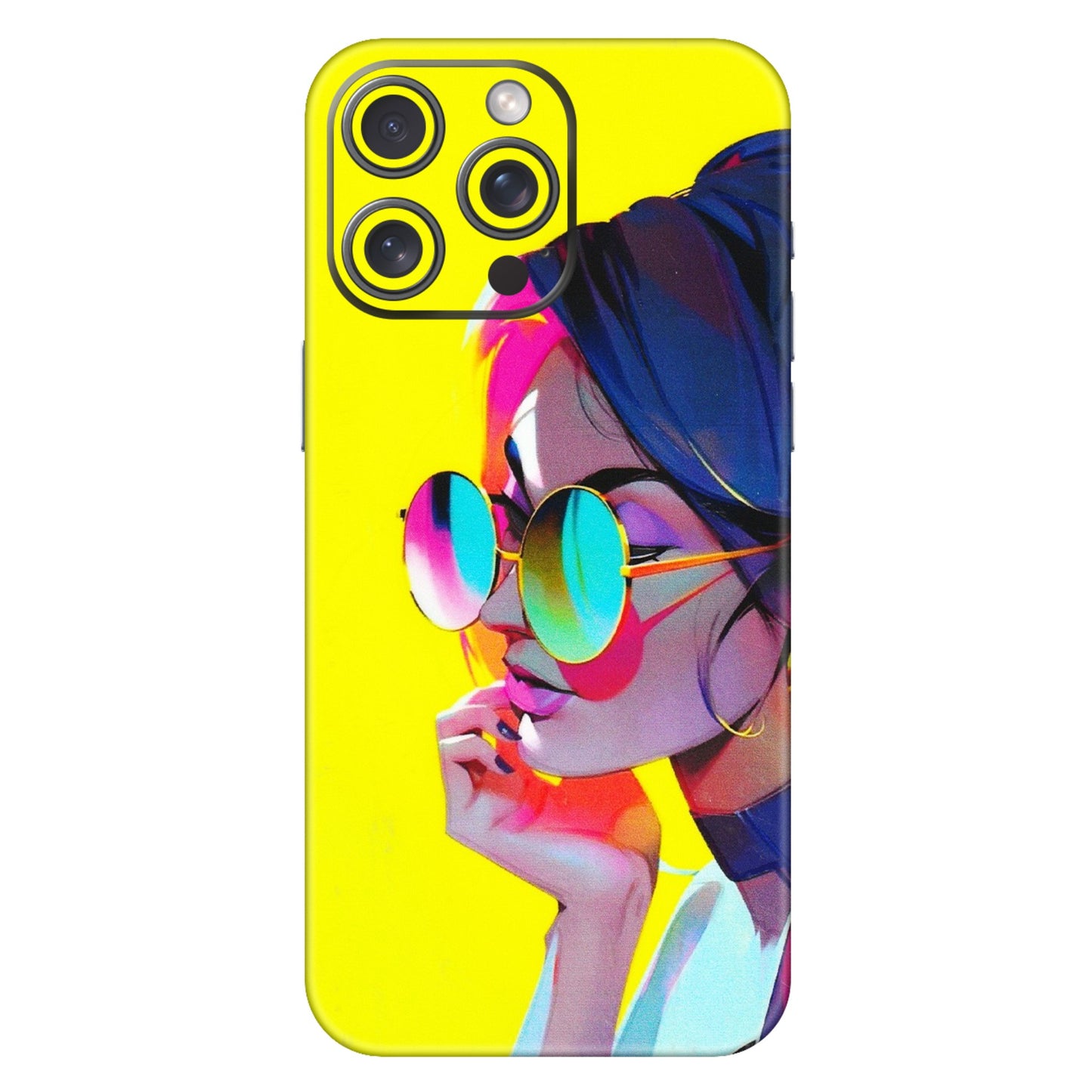 Apple iPhone Skins (All Models) - Bold Stylish Girl - 3D Embossed Finish (L-222) iPhone 15 Pro Max