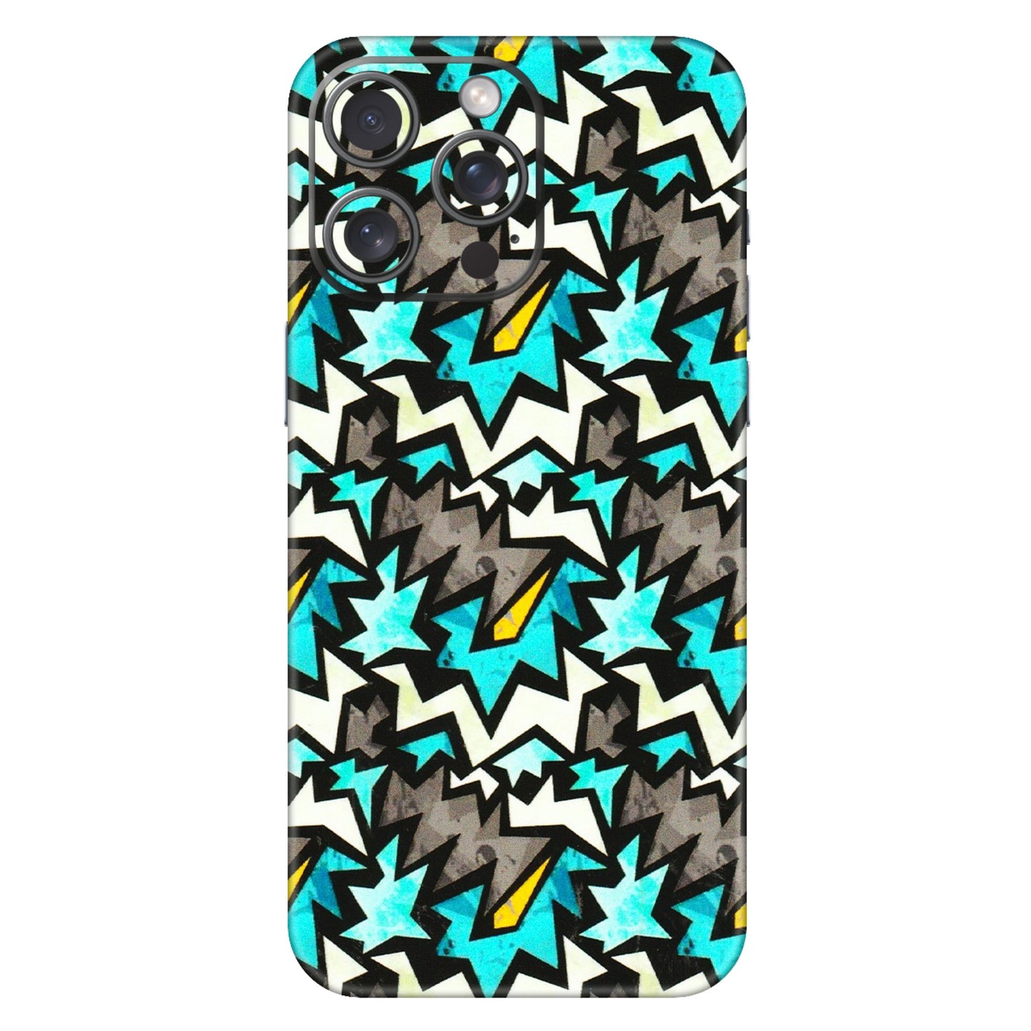 Apple iPhone Skins (All Models) - Funky Zig Zag - 3D Embossed Finish (L-223) iPhone 15 Pro Max