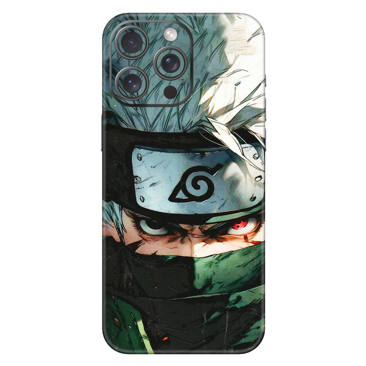 Apple iPhone Skins (All Models) - Kakashi Red Eye Focus - 3D Embossed Finish (L-227) iPhone 15 Pro Max