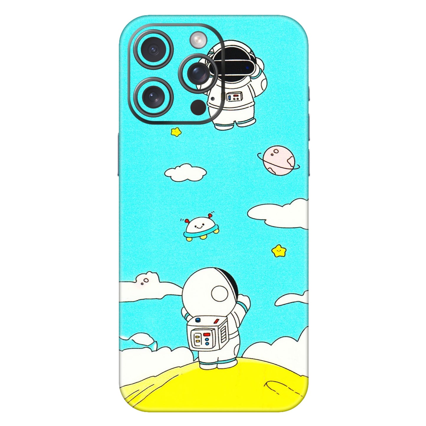 Apple iPhone Skins (All Models) - Blue Skies Astro Float - 3D Embossed Finish (L-230) iPhone 15 Pro Max