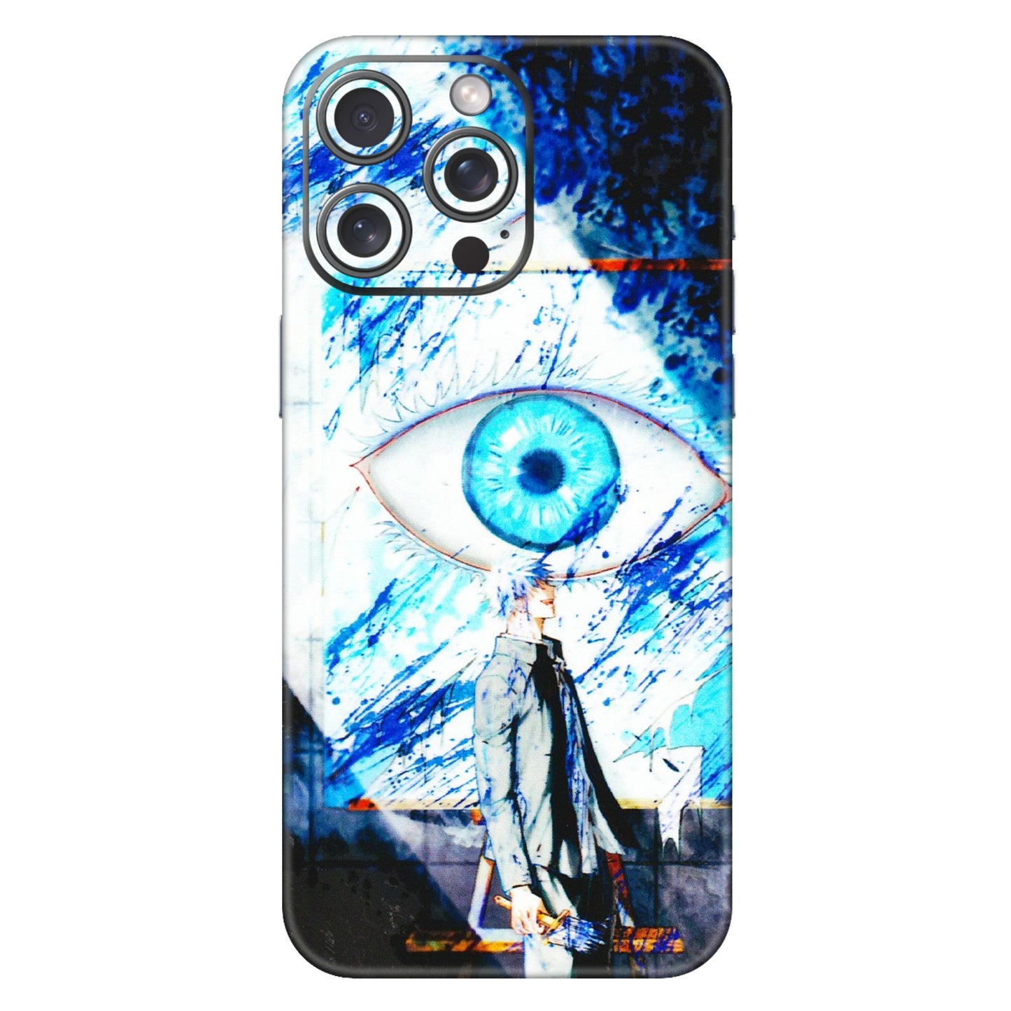 Apple iPhone Skins (All Models) - Gojo Satoru evil eye - 3D Embossed Finish (L-239) iPhone 15 Pro Max