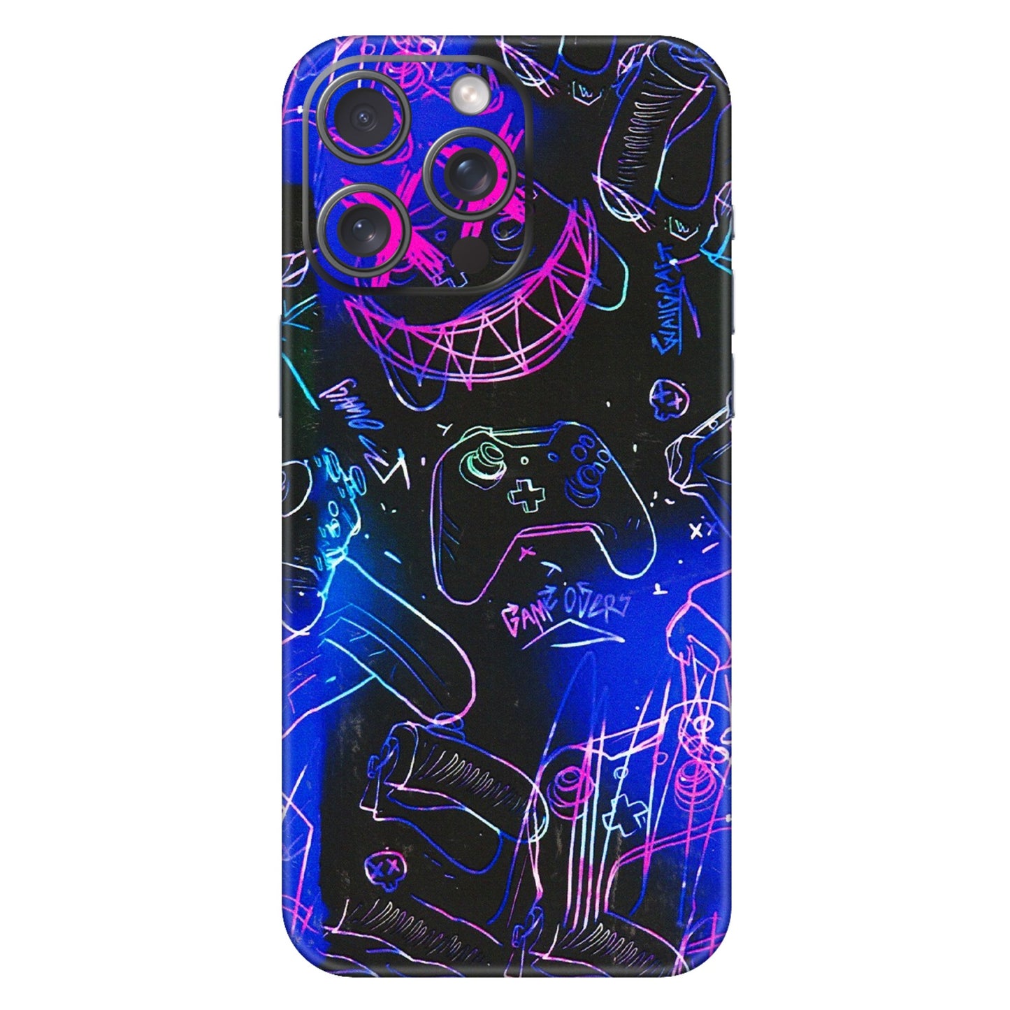 Apple iPhone Skins (All Models) - Gamers Paradise - 3D Embossed Finish (L-258) iPhone 15 Pro Max