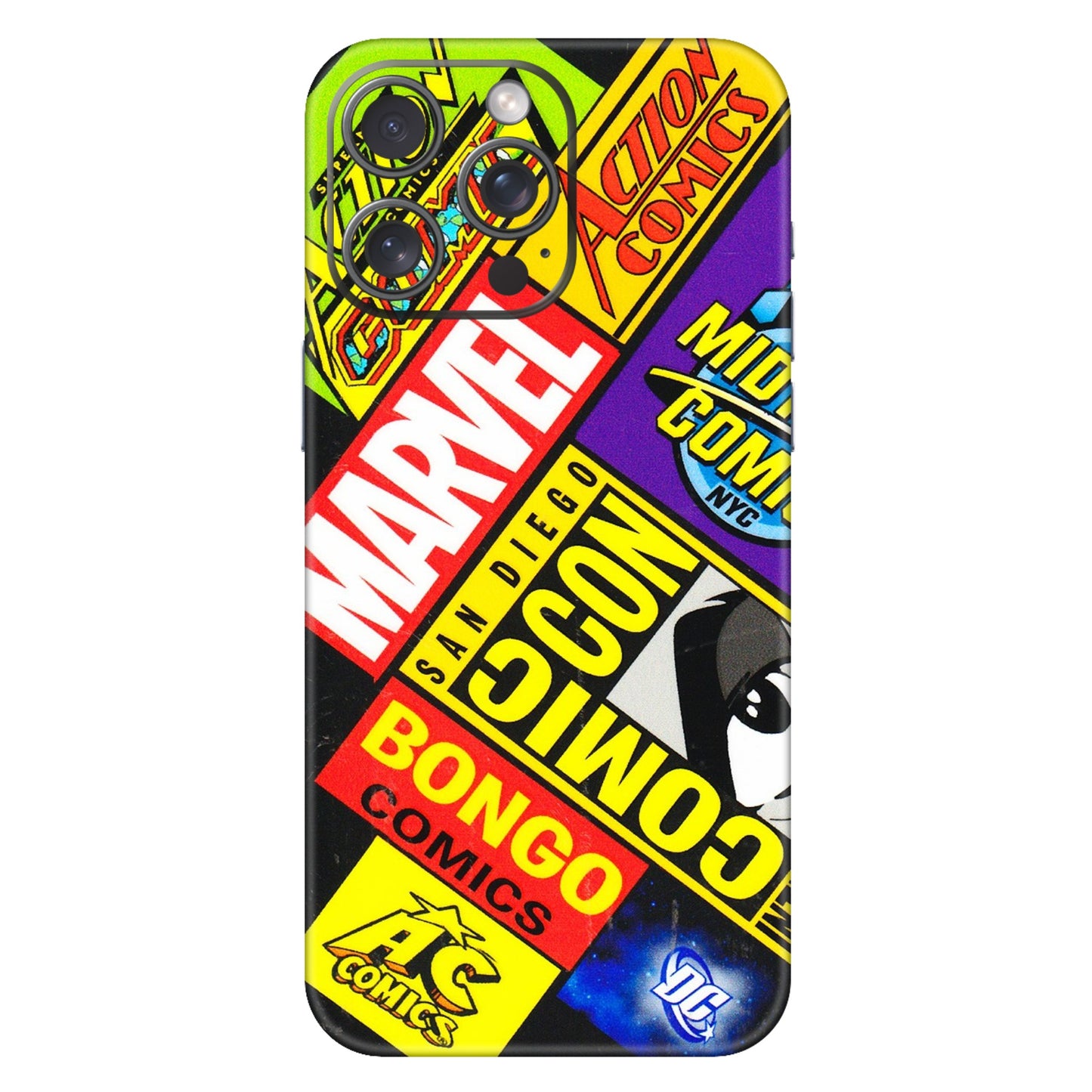 Apple iPhone Skins (All Models) - Bongo Comic Con - 3D Embossed Finish (L-325) iPhone 15 Pro Max