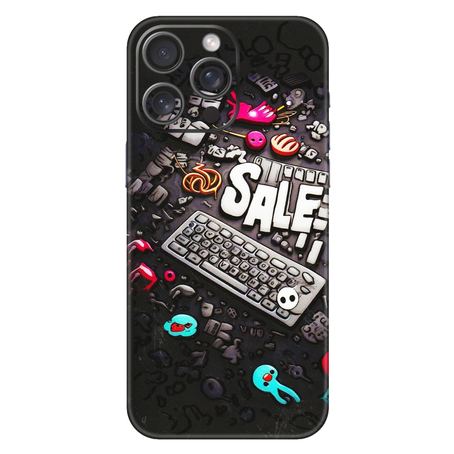 Apple iPhone Skins (All Models) - Gadgets Sale - 3D Embossed Finish (L-50) iPhone 15 Pro Max