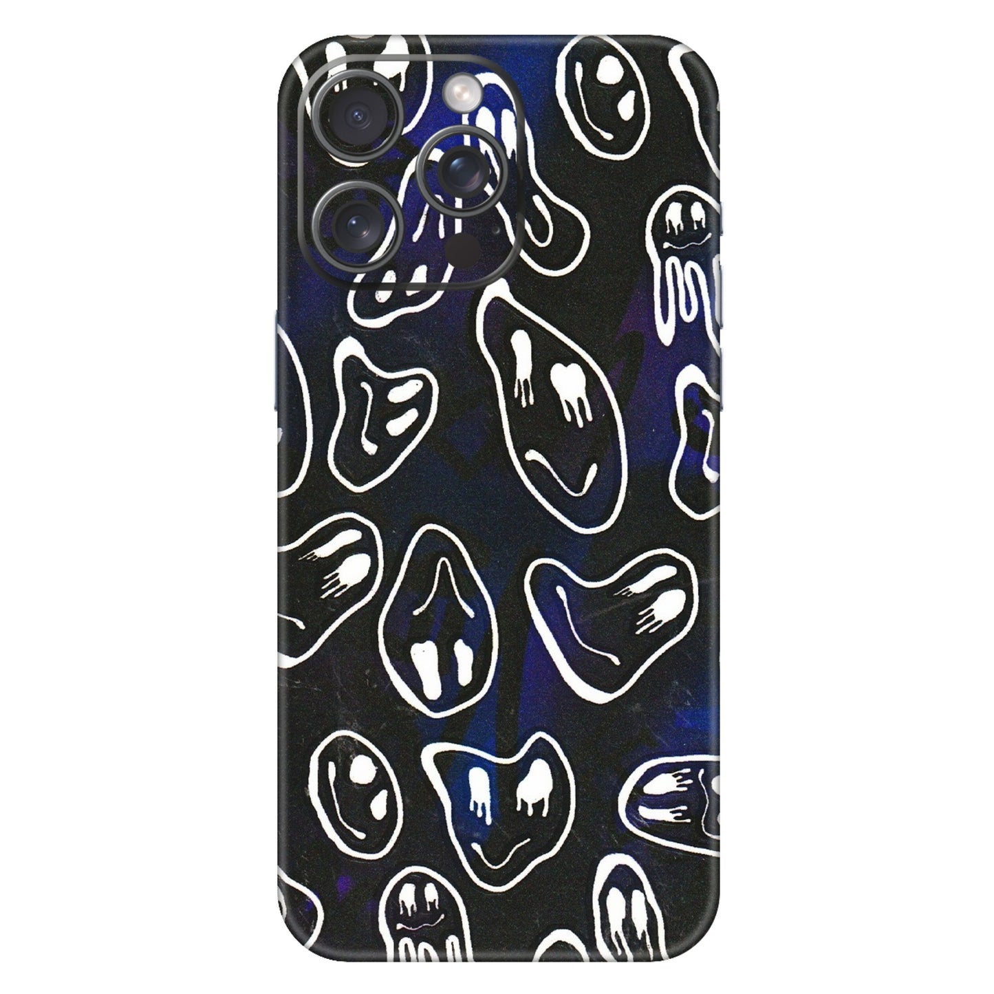 Apple iPhone Skins (All Models) - Distorted Smileys - 3D Embossed Finish (L-92) iPhone 15 Pro Max