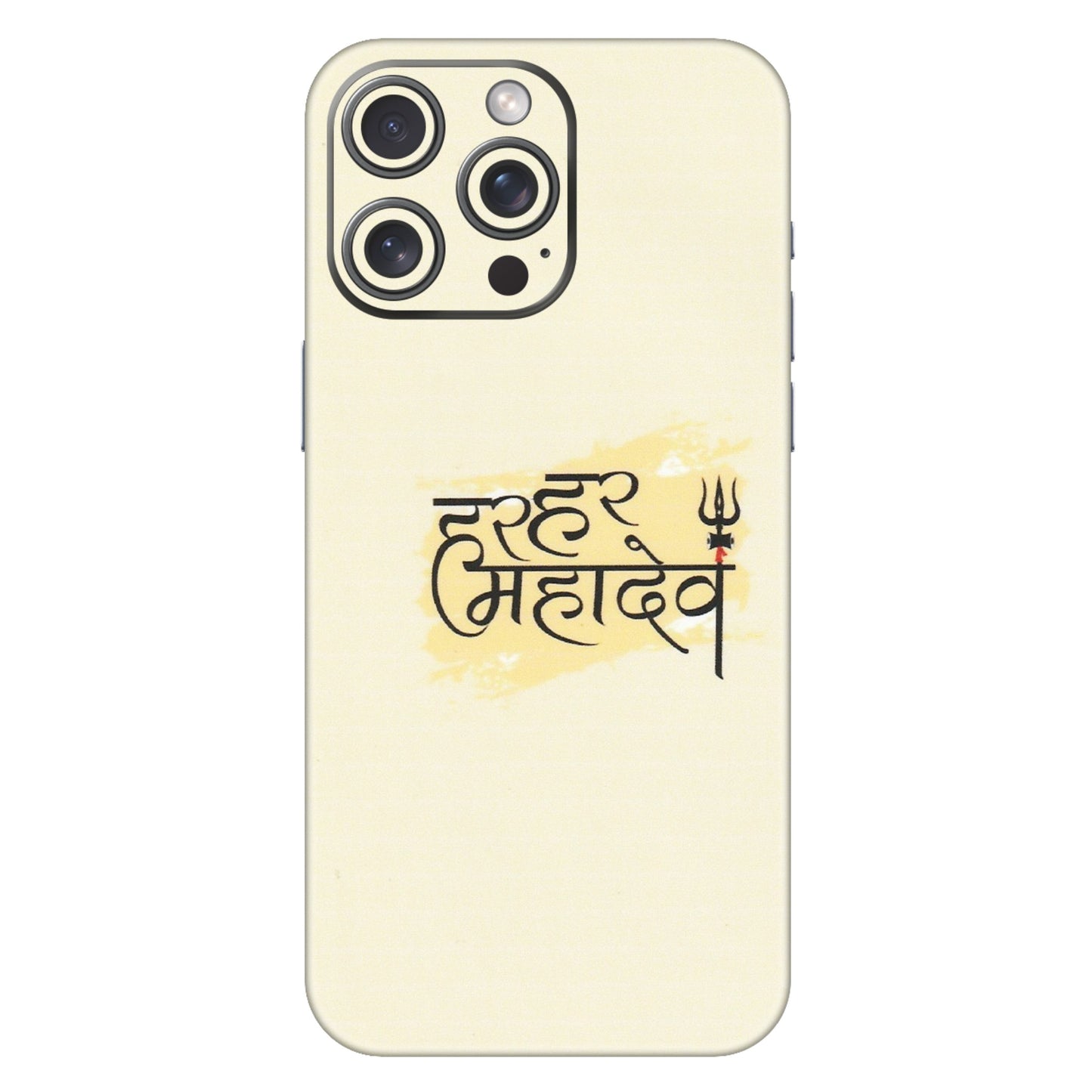 Apple iPhone Skins (All Models) - Har Har Mahadev - Matte Finish (M-10) iPhone 15 Pro Max