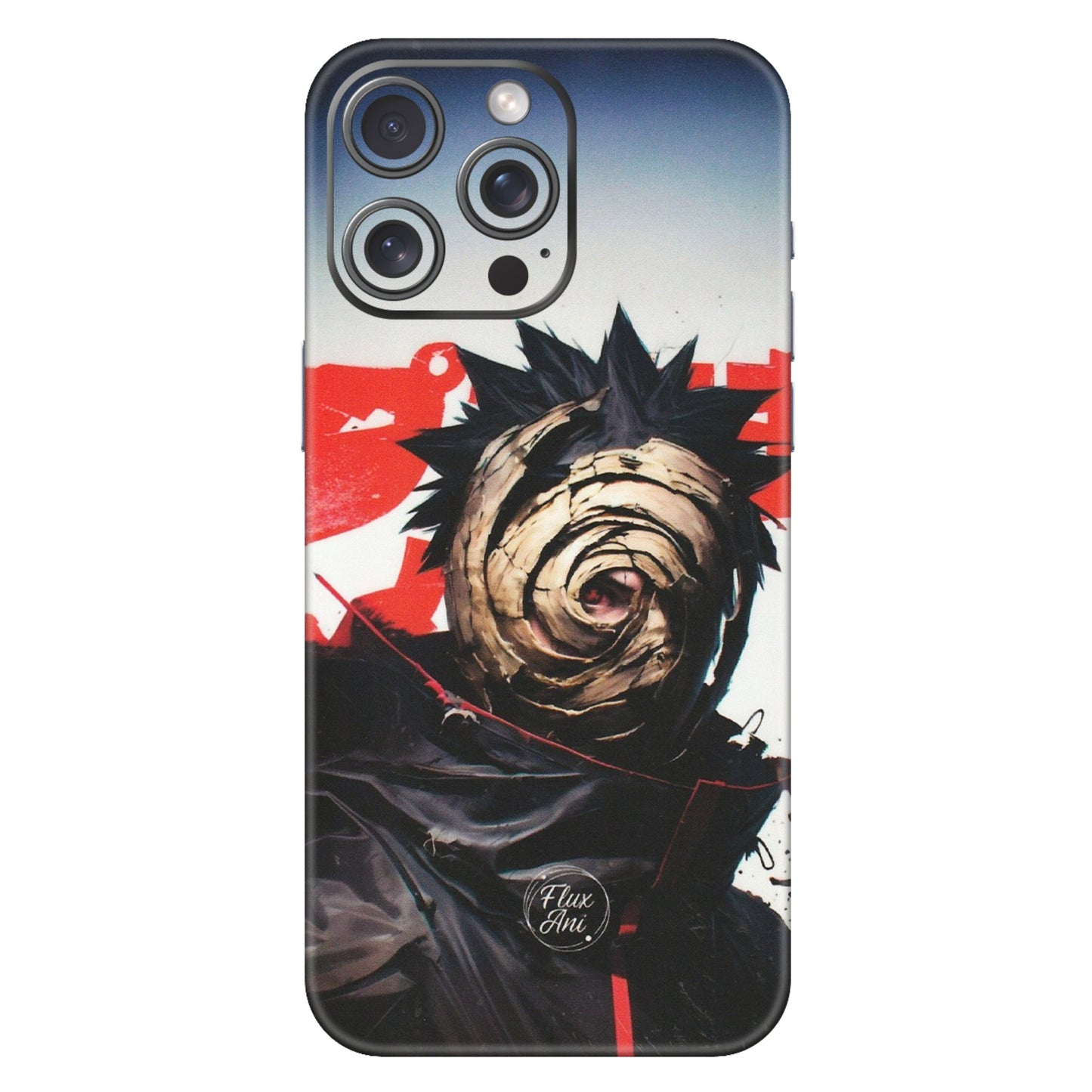 Apple iPhone Skins (All Models) - Obito Uchiha Cool Anime - Matte Finish (M-134) iPhone 15 Pro Max