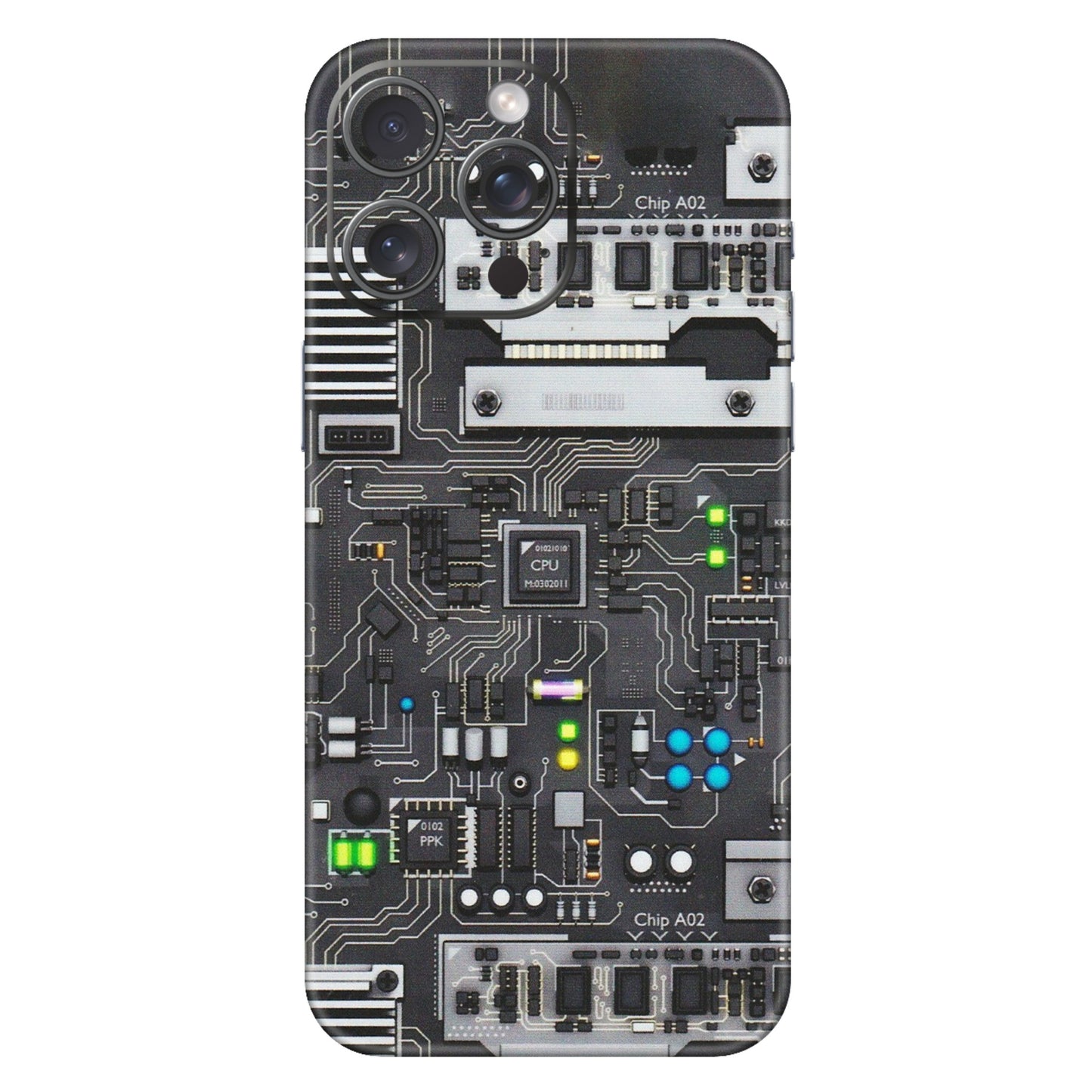 Apple iPhone Skins (All Models) - Motherboard Internals - Matte Finish (M-135) iPhone 15 Pro Max