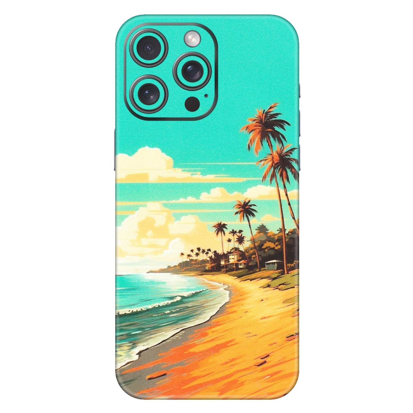 Apple iPhone Skins (All Models) - Miami Beach - Matte Finish (M-136) iPhone 15 Pro Max