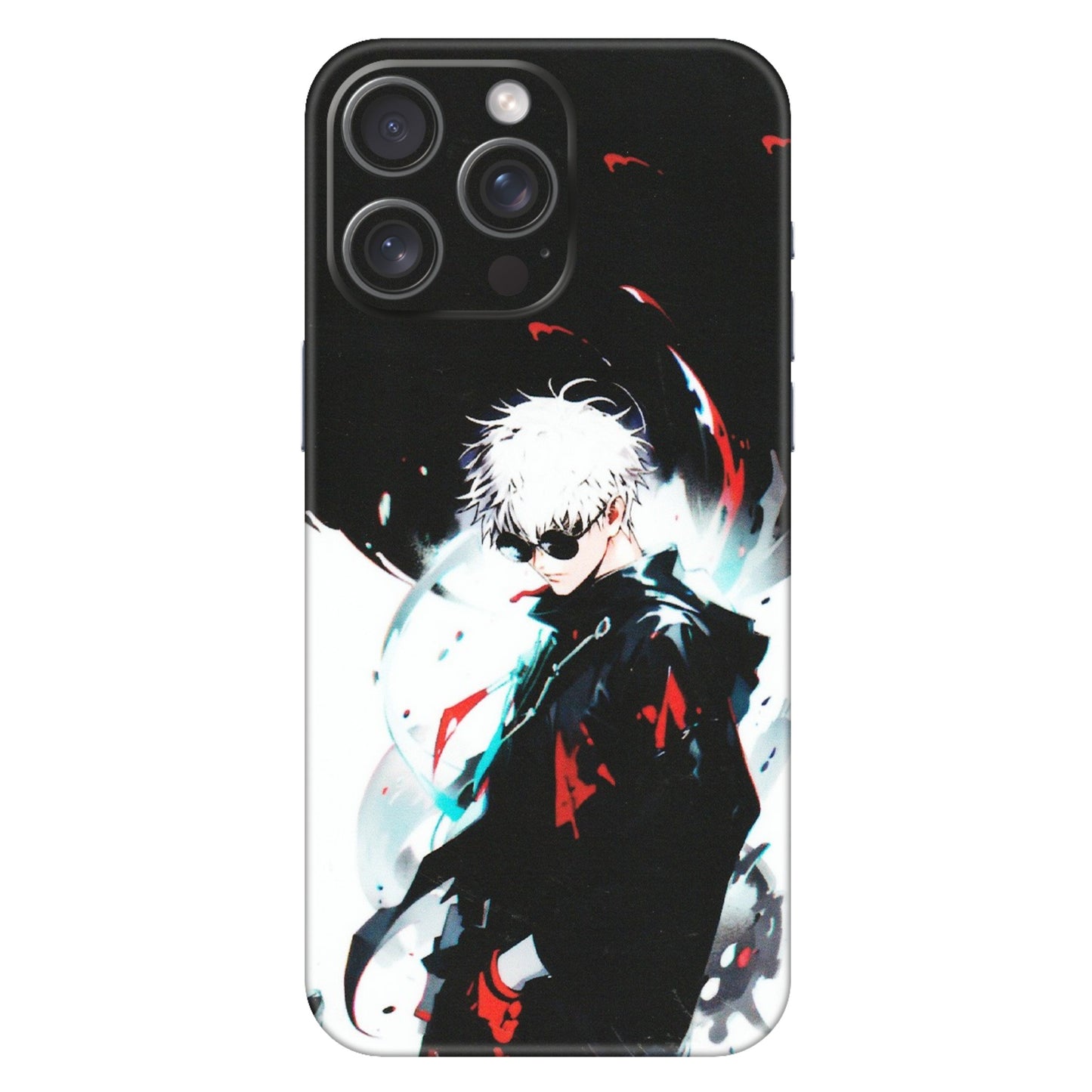 Apple iPhone Skins (All Models) - Gojo Powerful Charater Kaisen Anime - Matte Finish (M-144) iPhone 15 Pro Max