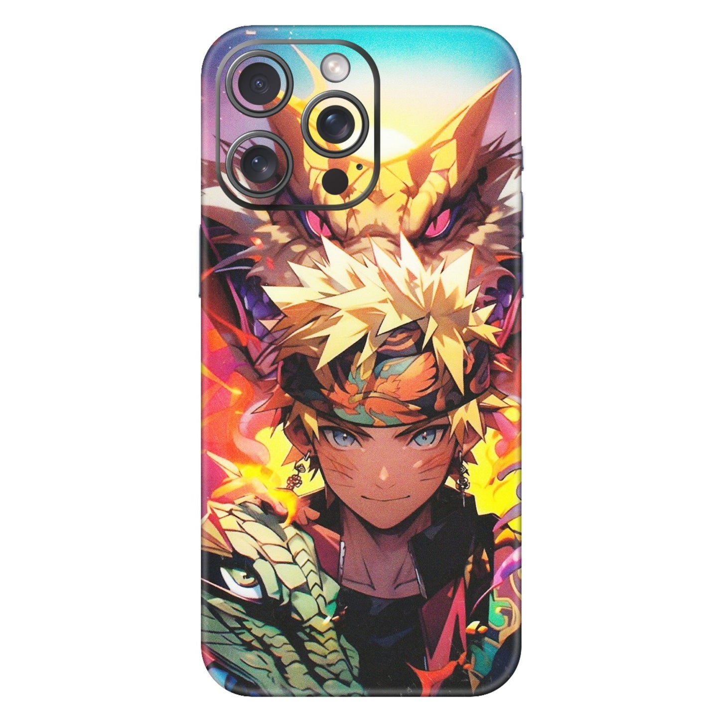 Apple iPhone Skins (All Models) - Angry Naruto Anime - Matte Finish (M-148) iPhone 15 Pro Max