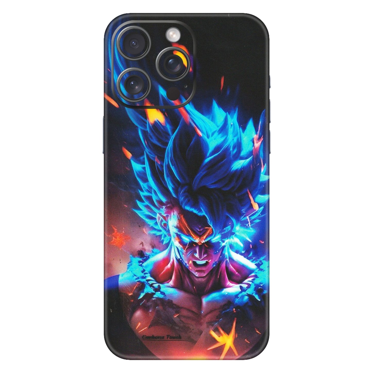 Apple iPhone Skins (All Models) - Angry Goku Dragon Ball Anime - Matte Finish (M-150) iPhone 15 Pro Max