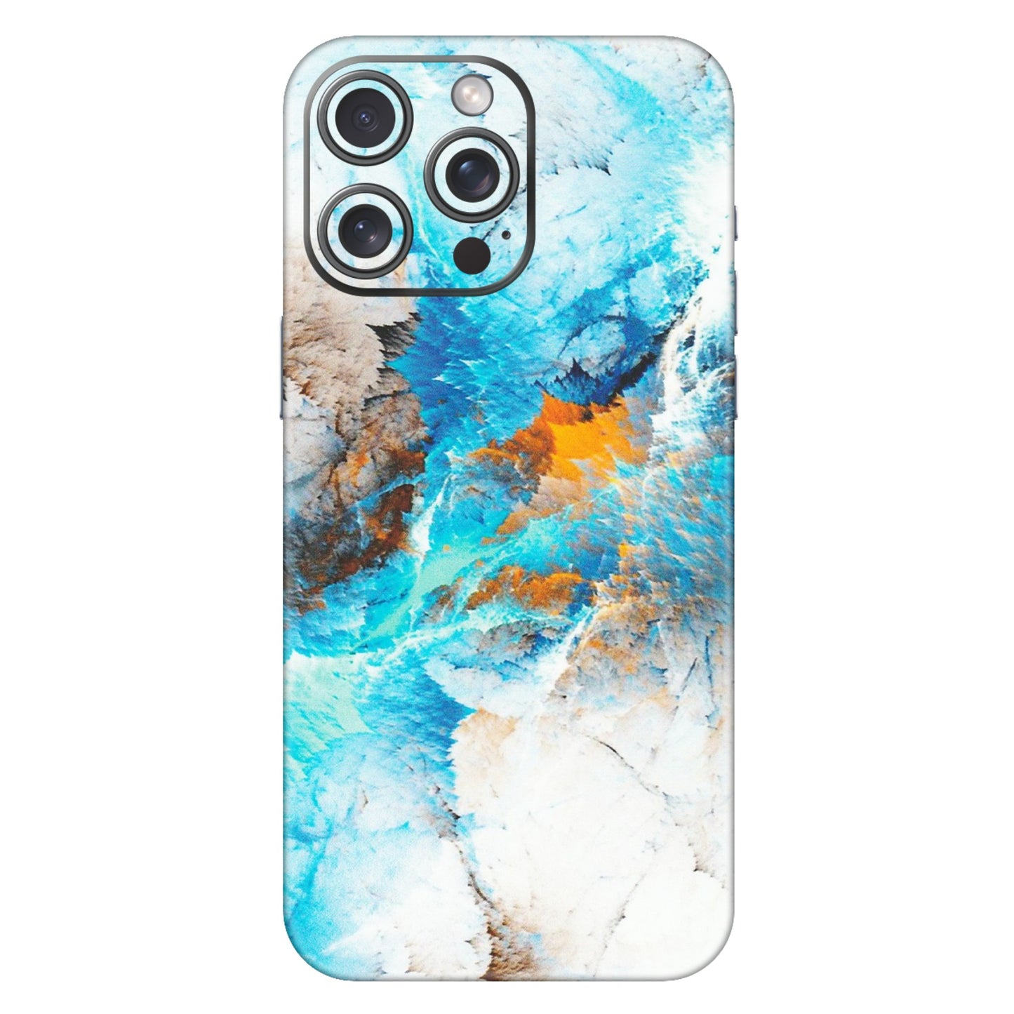 Apple iPhone Skins (All Models) - Blue Waves Abstract - Matte Finish (M-19) iPhone 15 Pro Max