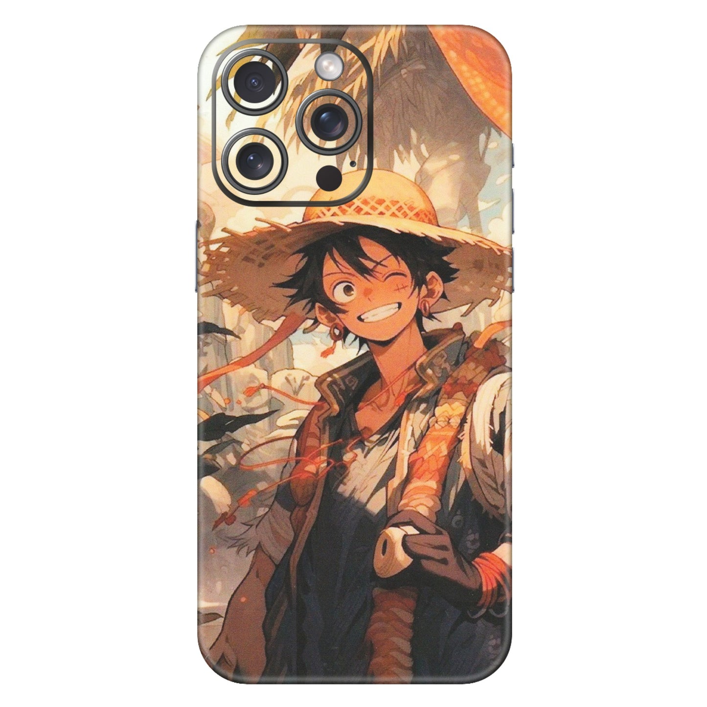 Apple iPhone Skins (All Models) - Anime Character Smile - Matte Finish (M-33) iPhone 15 Pro Max