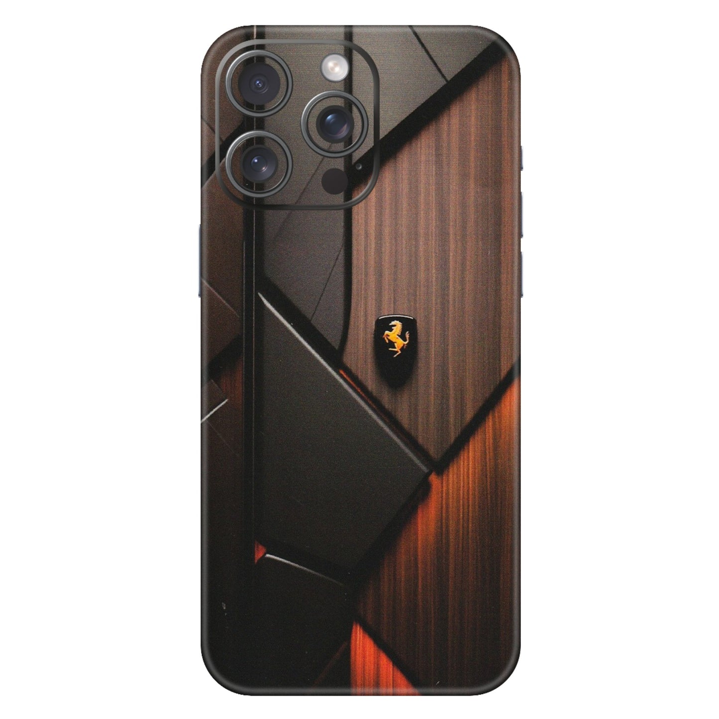 Apple iPhone Skins (All Models) - Lambo Beauty Wood Pattern Sober - Matte Finish (M-51) iPhone 15 Pro Max