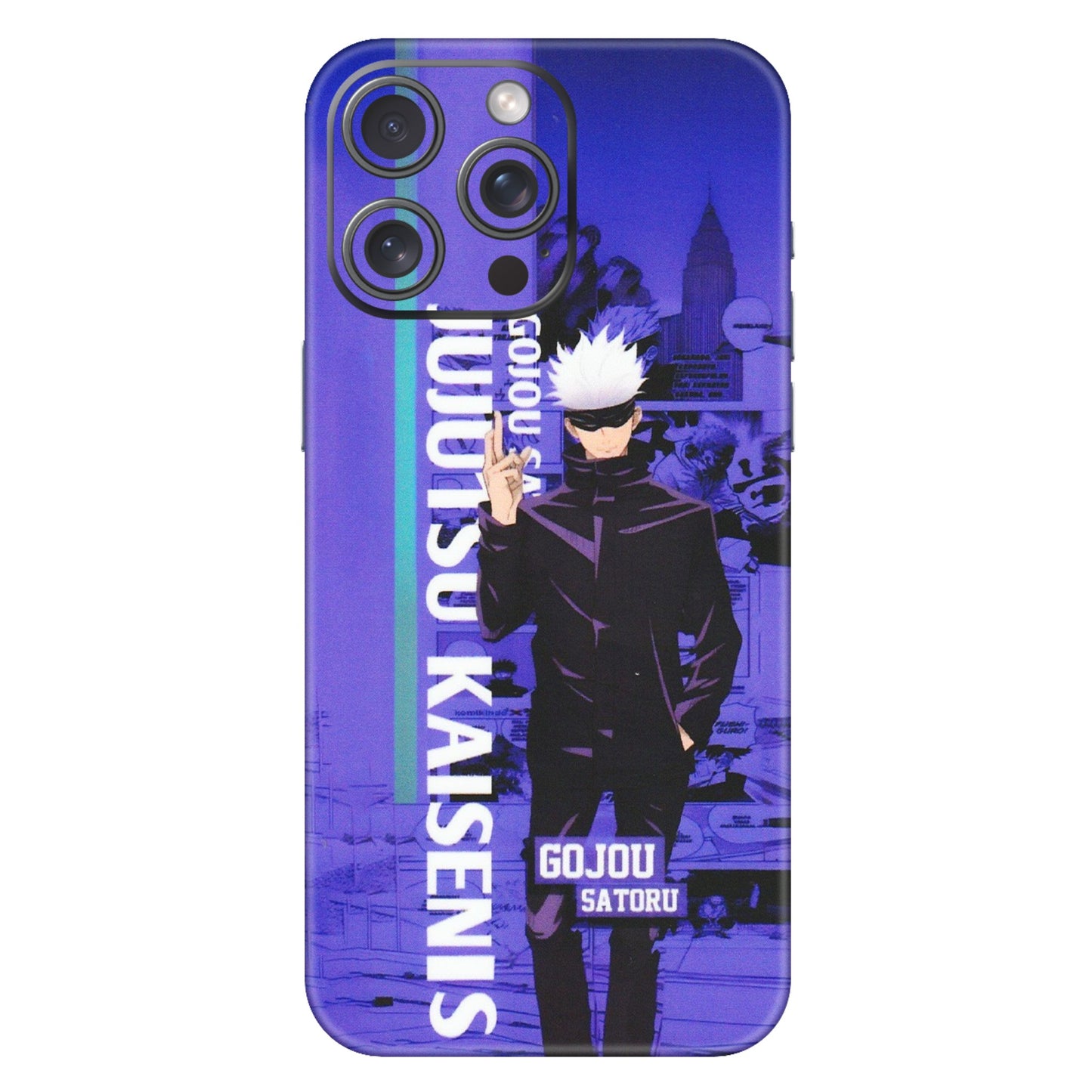 Apple iPhone Skins (All Models) - Jujutsu Kaisen Gojo - Matte Finish (M-05) iPhone 15 Pro Max