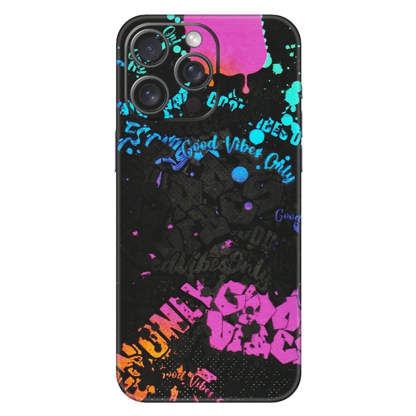 Apple iPhone Skins (All Models) - Majestic Black Vibes - Matte Finish (M-62) iPhone 15 Pro Max